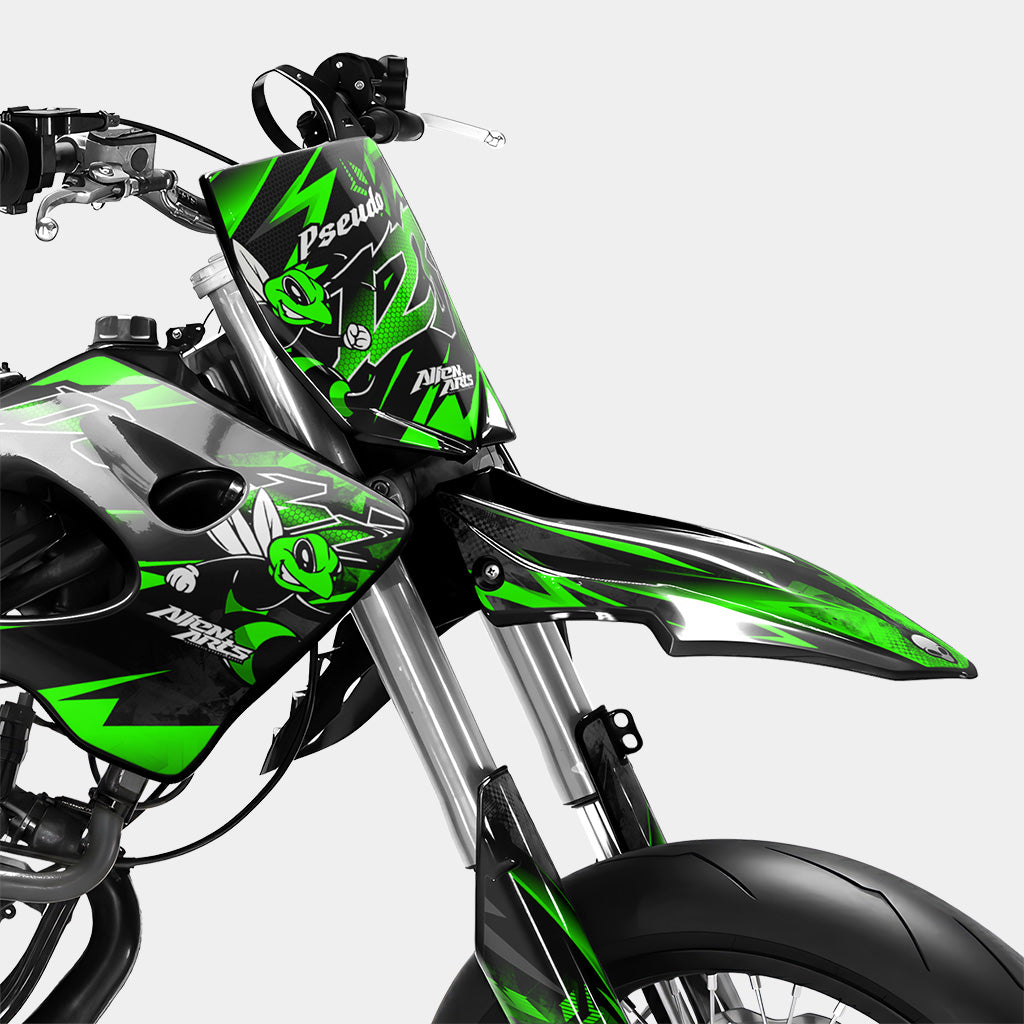 LISSE - Kit deco DERBI 50cc - Vert