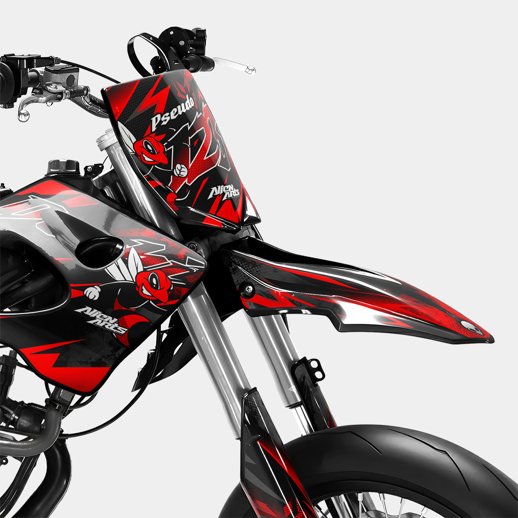 LISSE - Decoratieset DERBI 50cc - Rood