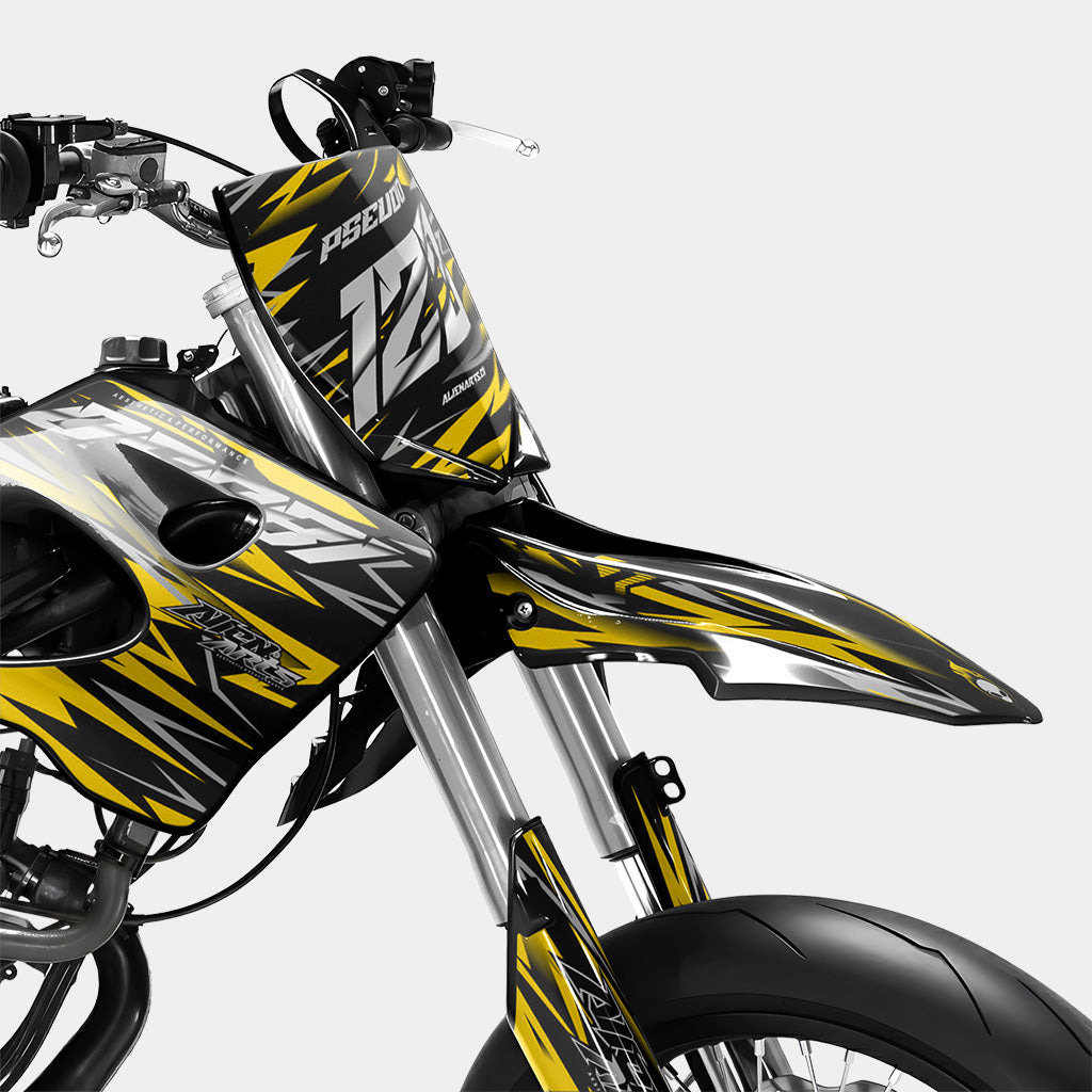 LUEUR - Decoratieset DERBI 50cc - Donkergeel