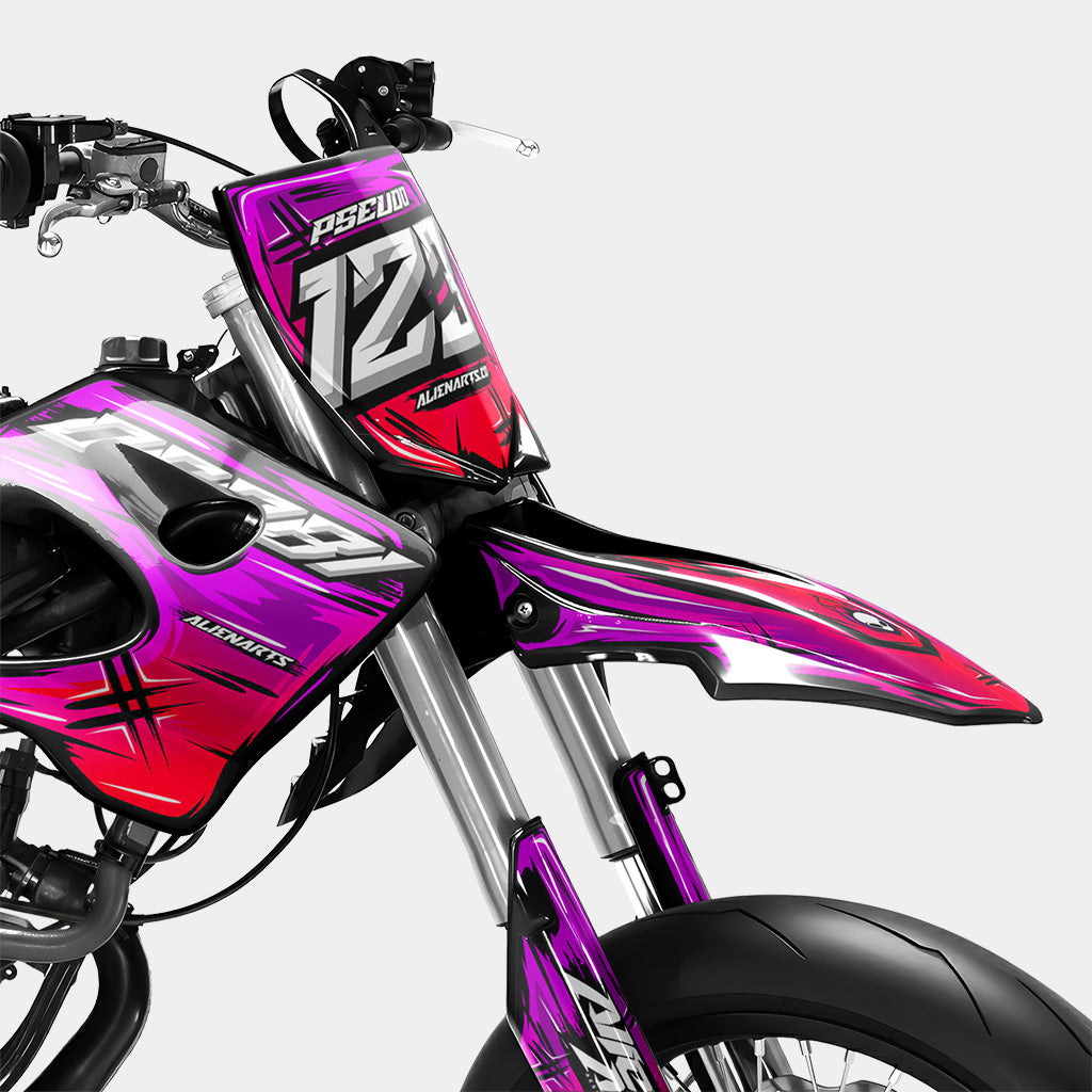 PAVO - Kit de decoración DERBI 50cc - Rosa