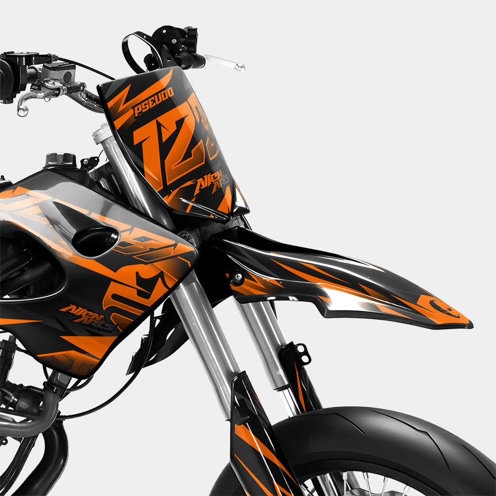 SABLE - Kit deco DERBI 50cc - Orange