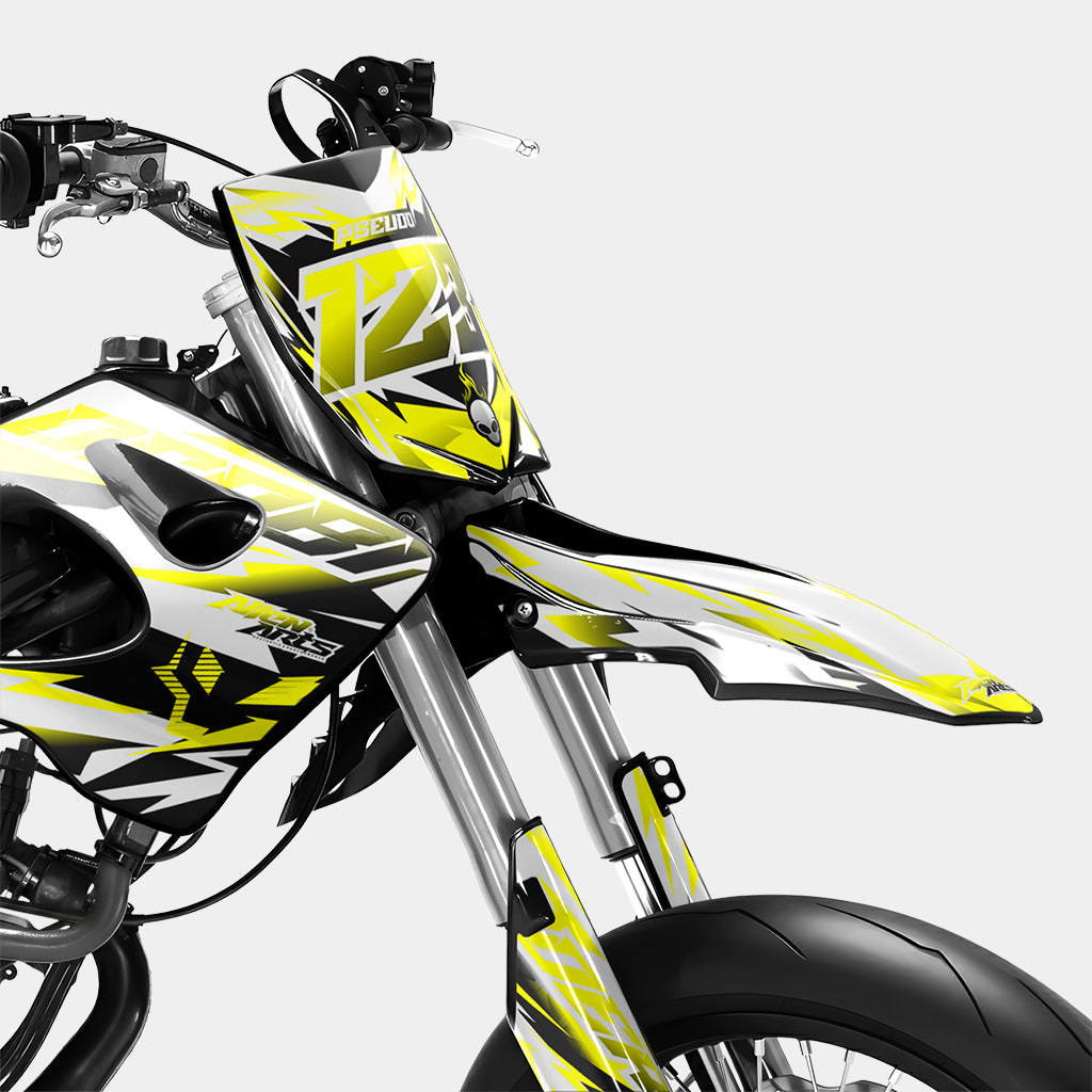 VESTA - Dekorationsset DERBI 50cc - Gelb