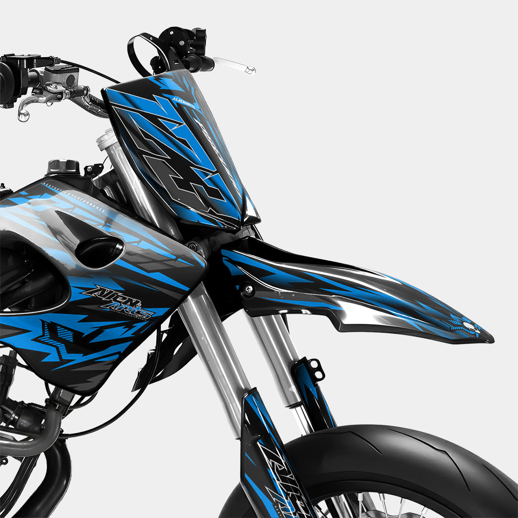 VITRA - Kit deco DERBI 50cc - Bleu