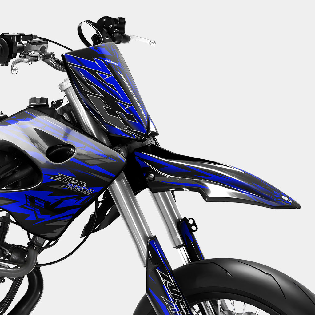 VITRA - Kit deco DERBI 50cc - Bleu Foncé