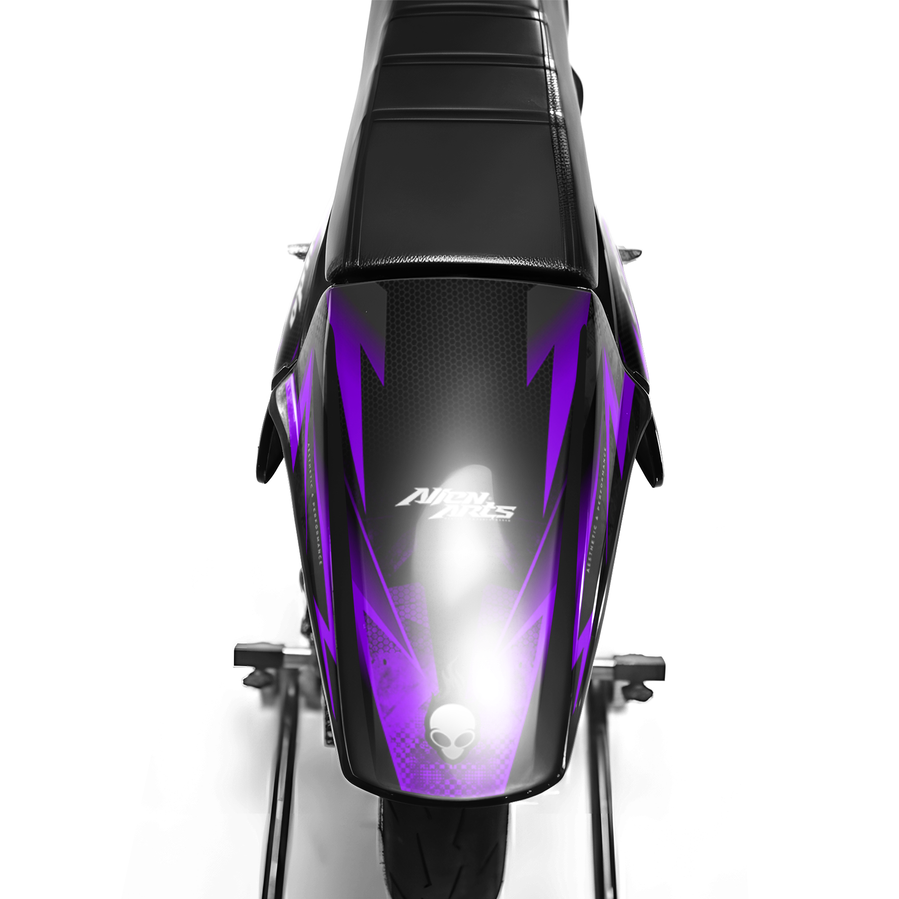 LISSE - Decoratieset DERBI 50cc - Paars