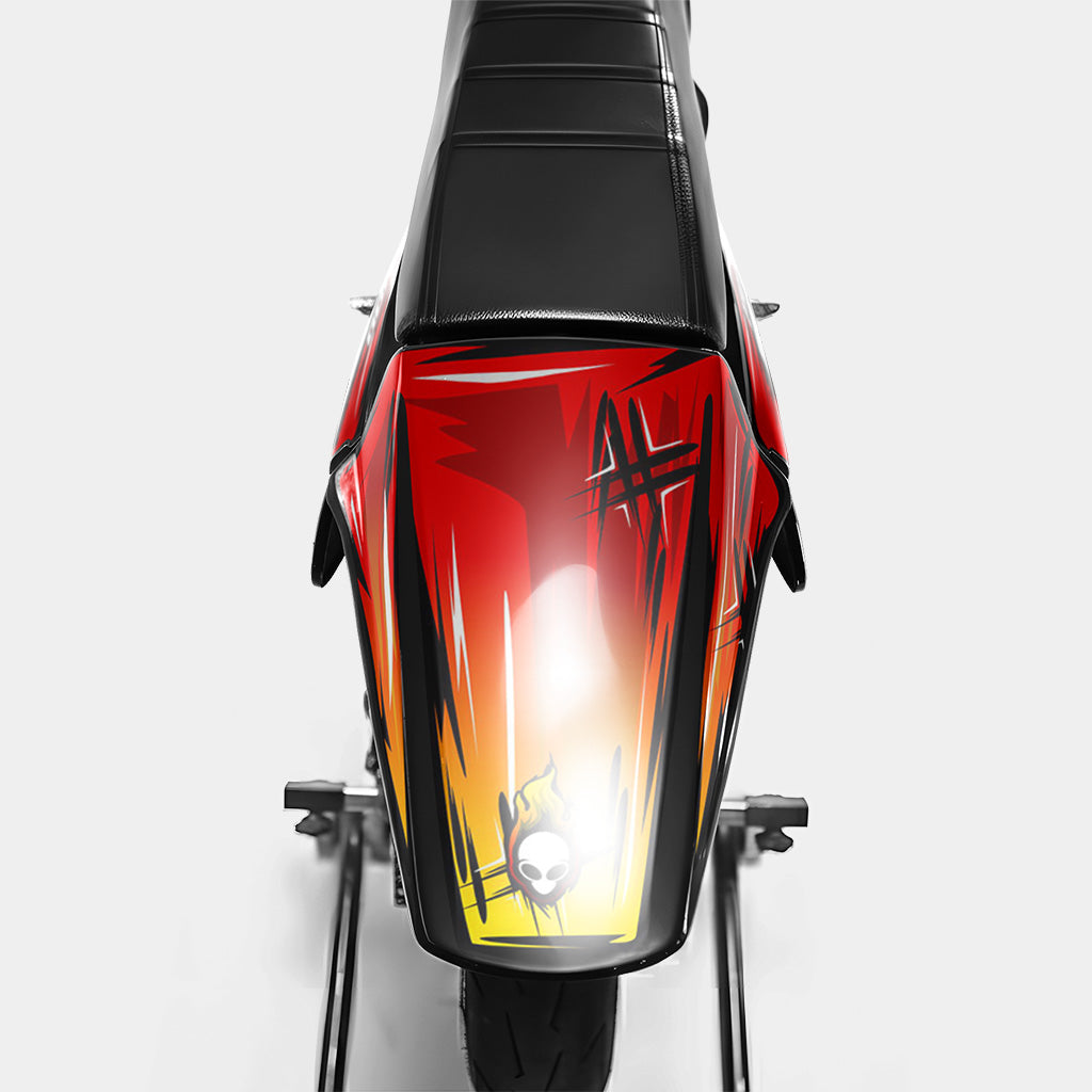 PAVO - DERBI 50cc Decal Kit - Red Yellow