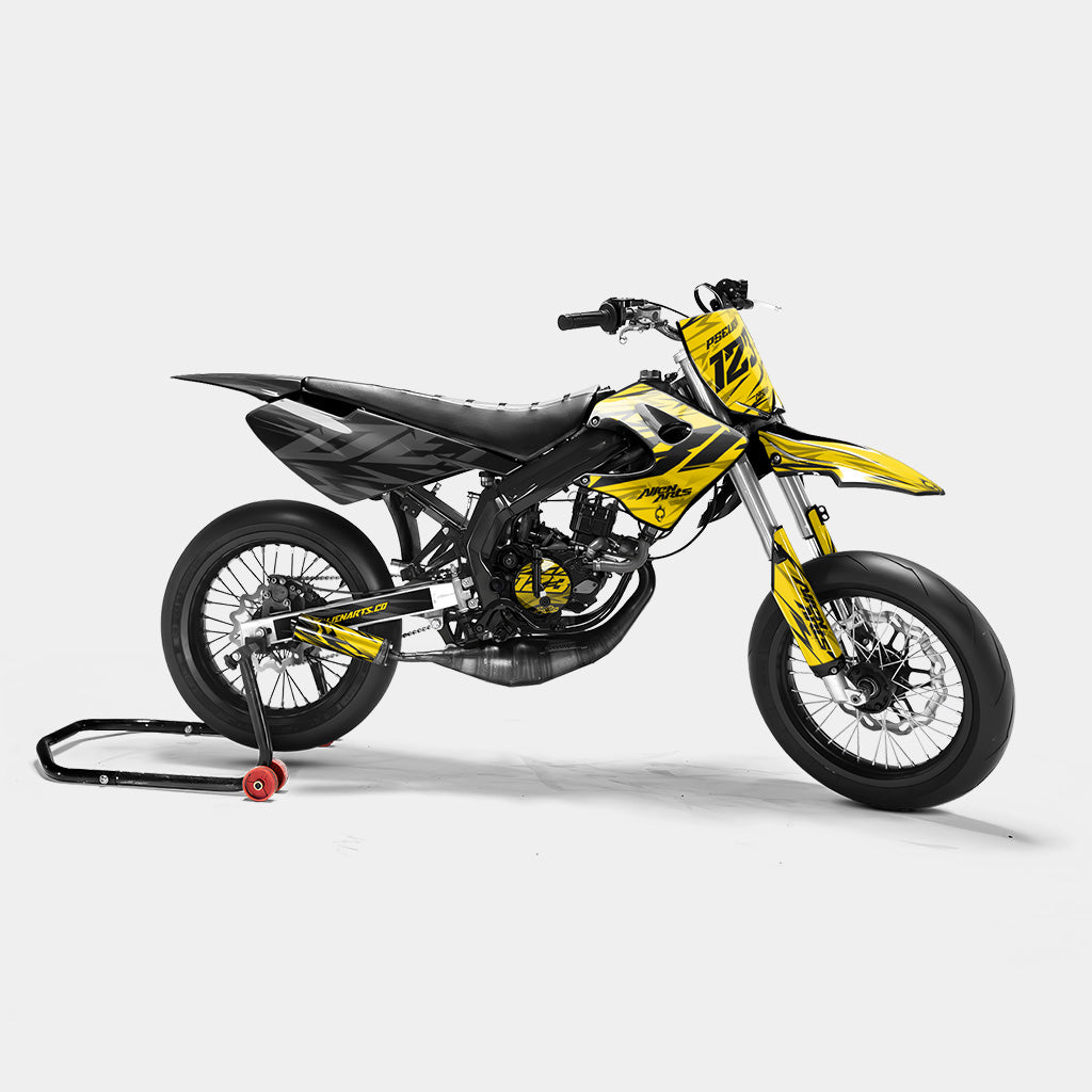0RBIS - Kit deco DERBI 50cc - Jaune Foncé