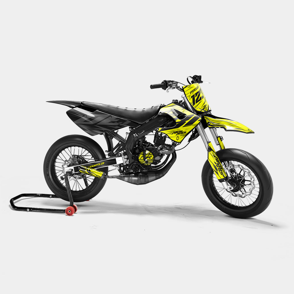 0RBIS - Kit deco DERBI 50cc - Jaune