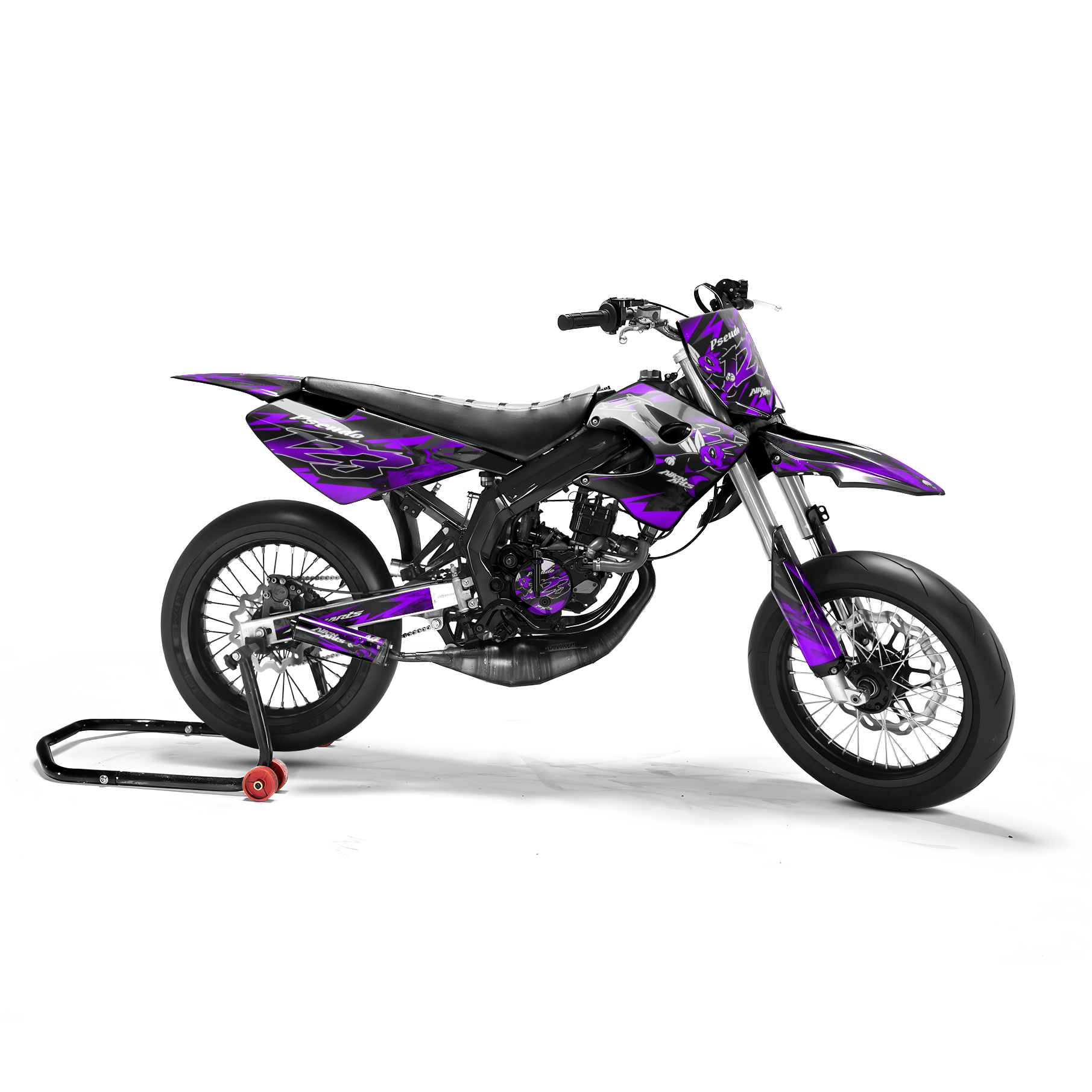 LISSE - Decoratieset DERBI 50cc - Paars