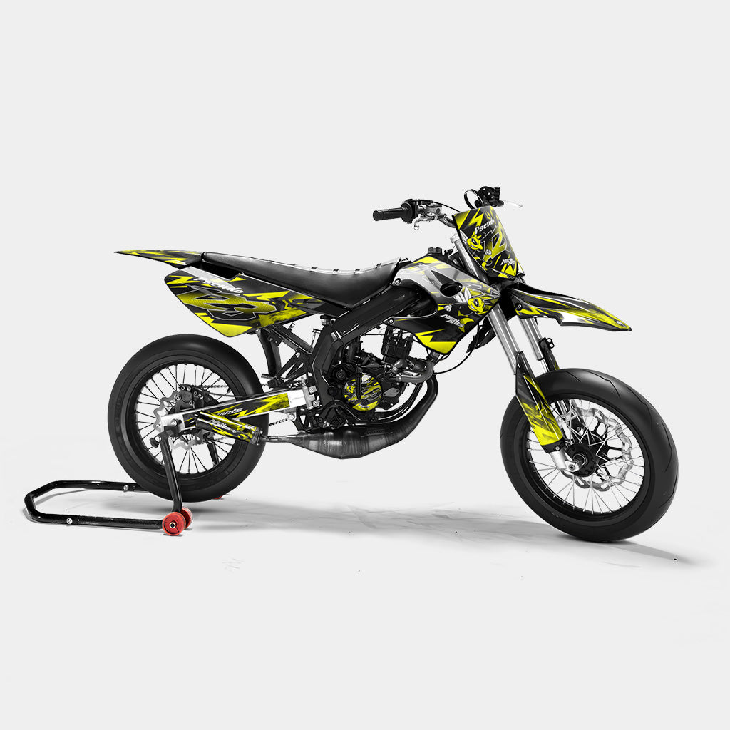 LISSE - Kit deco DERBI 50cc - Jaune
