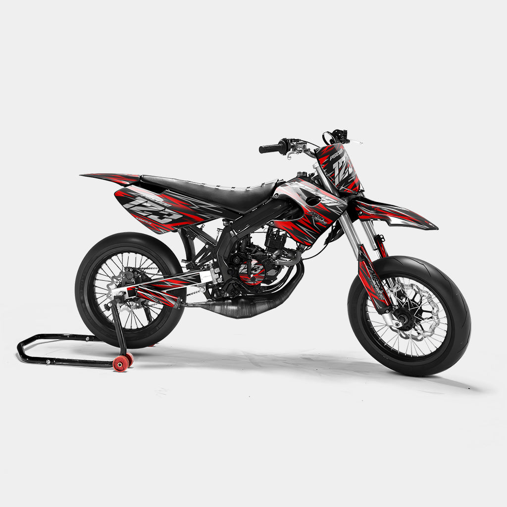 LUEUR - Kit deco DERBI 50cc - Rouge