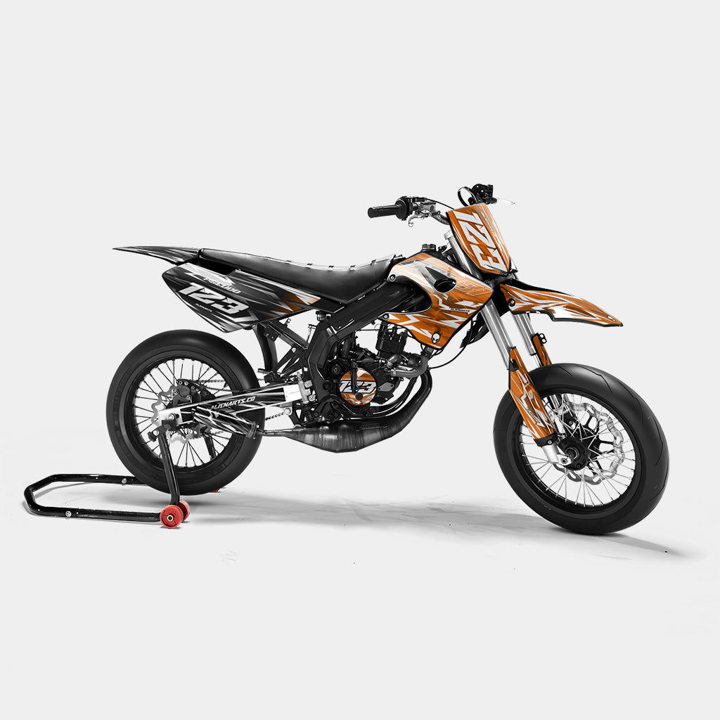 PLUME - Kit deco DERBI 50cc - Orange