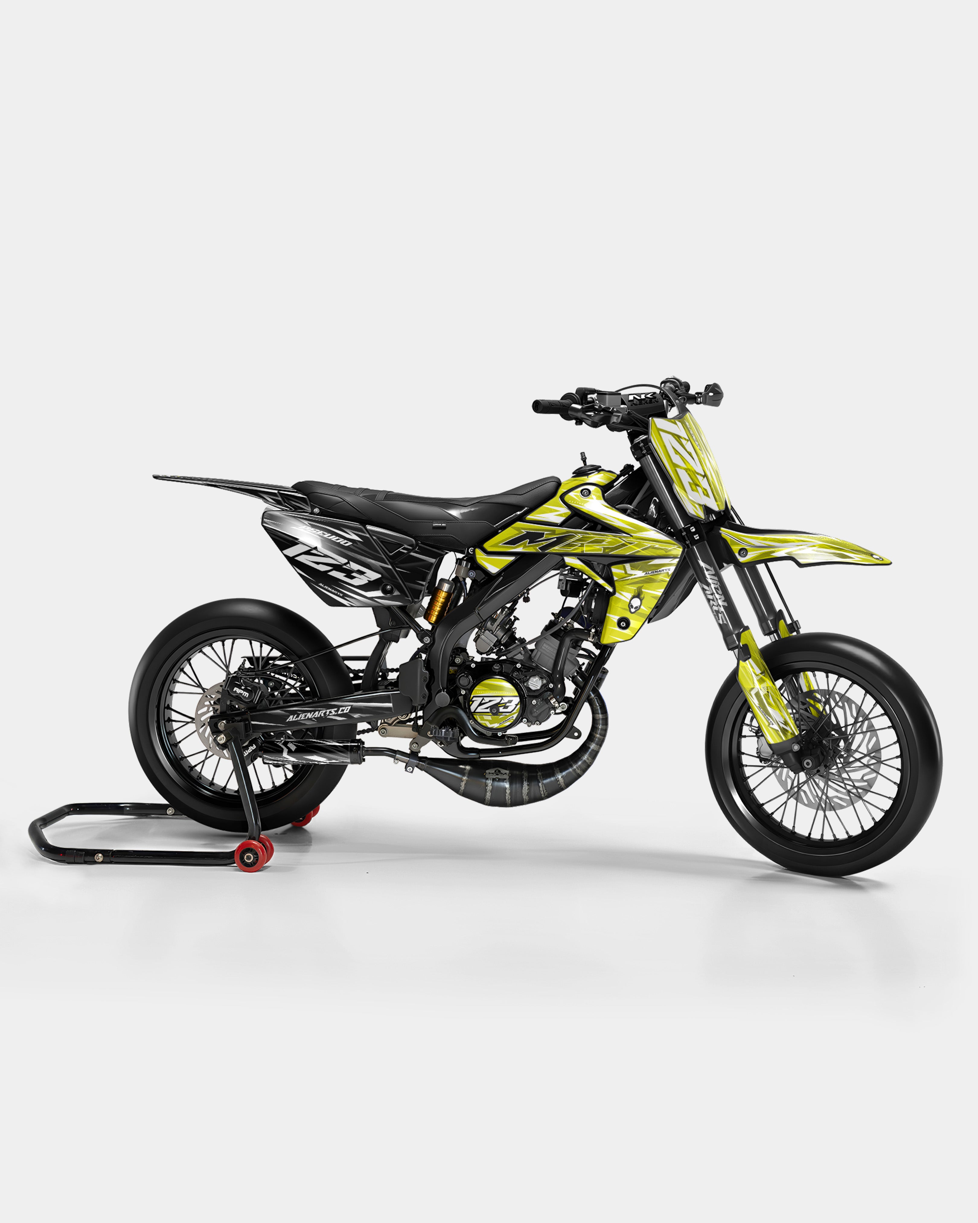 PLUME - RIEJU 50cc decoration kit - Yellow