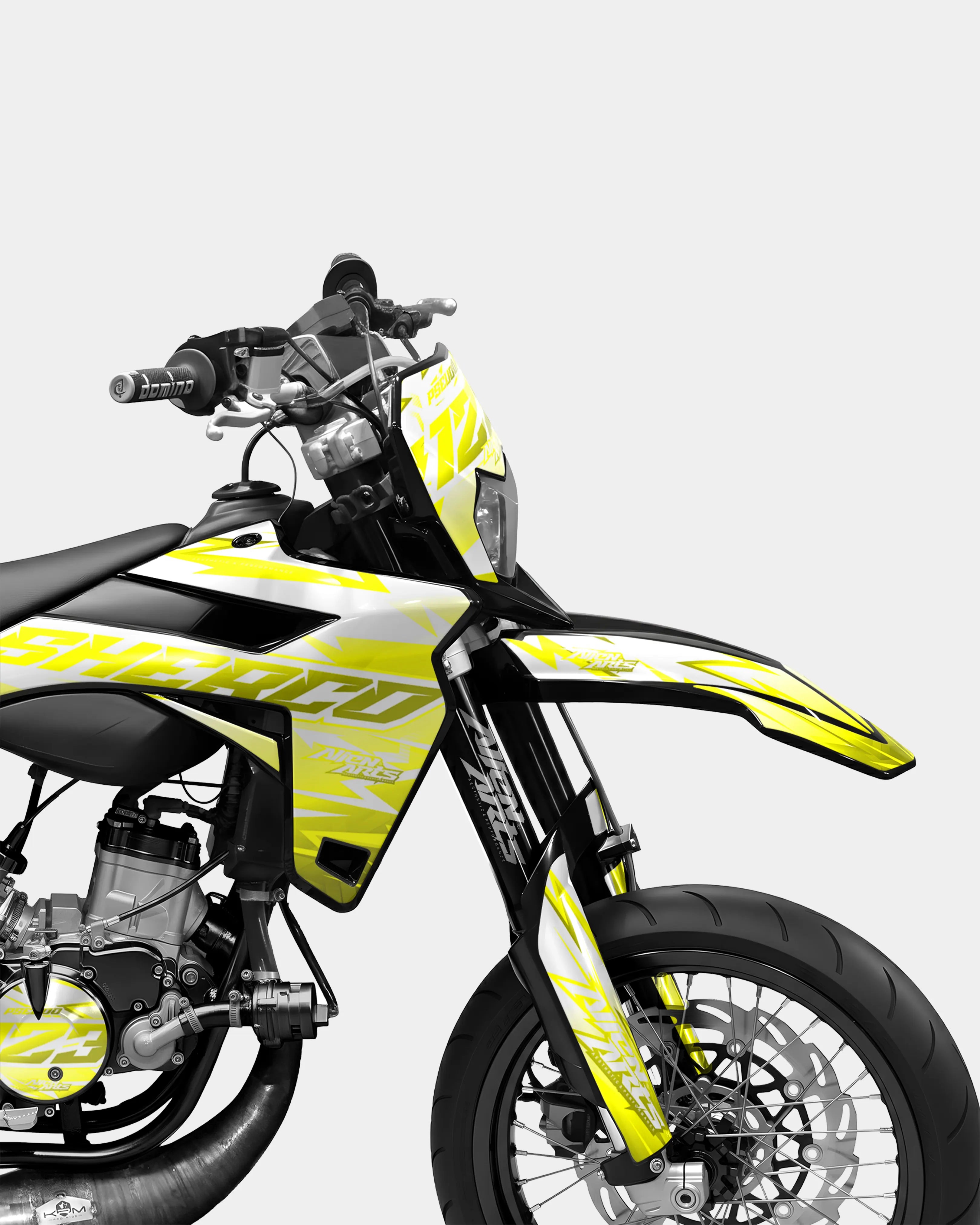 CALYPSO - Kit deco SHERCO 50cc - Jaune