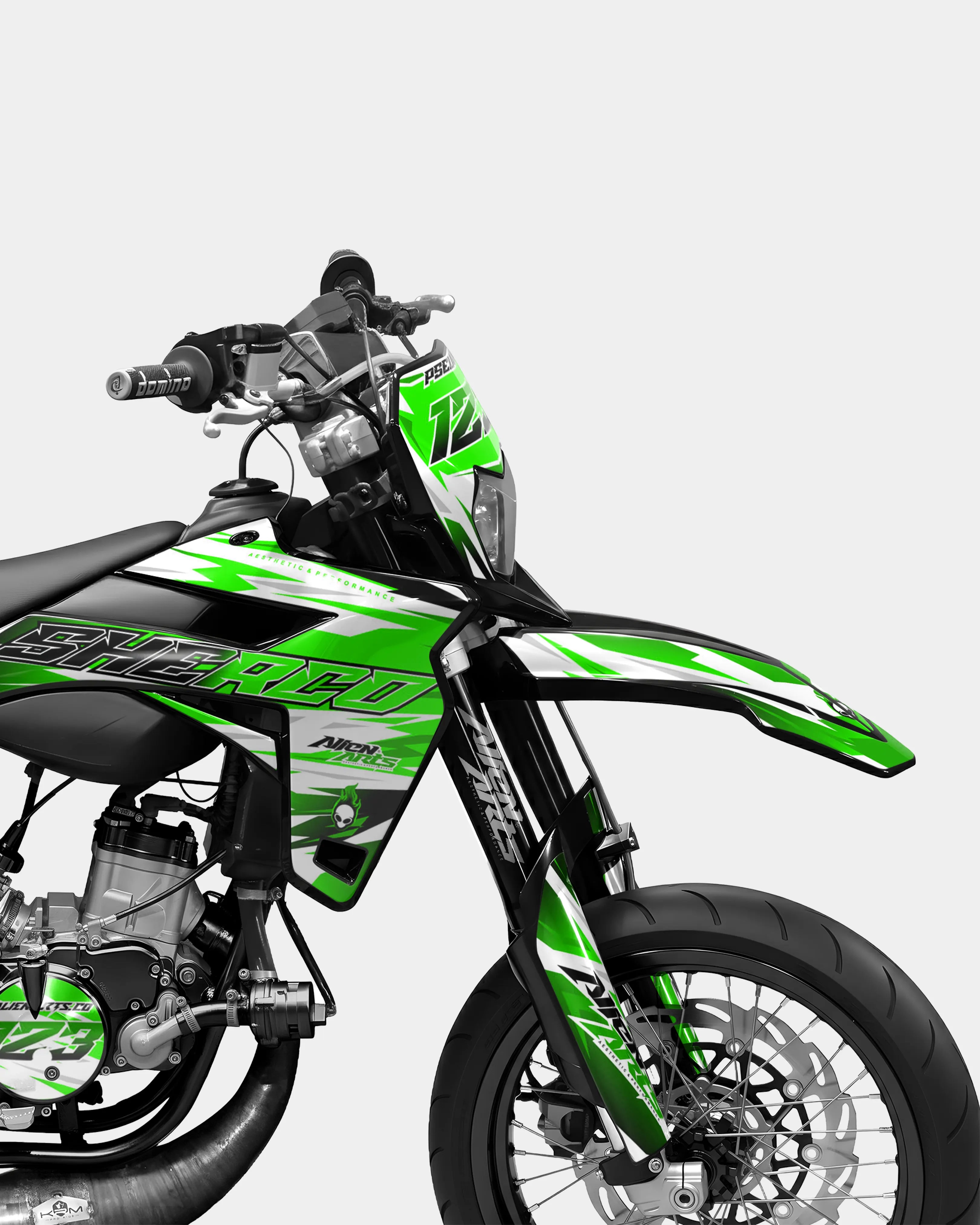 ONYX - Dekorationsset SHERCO 50cc - Grün