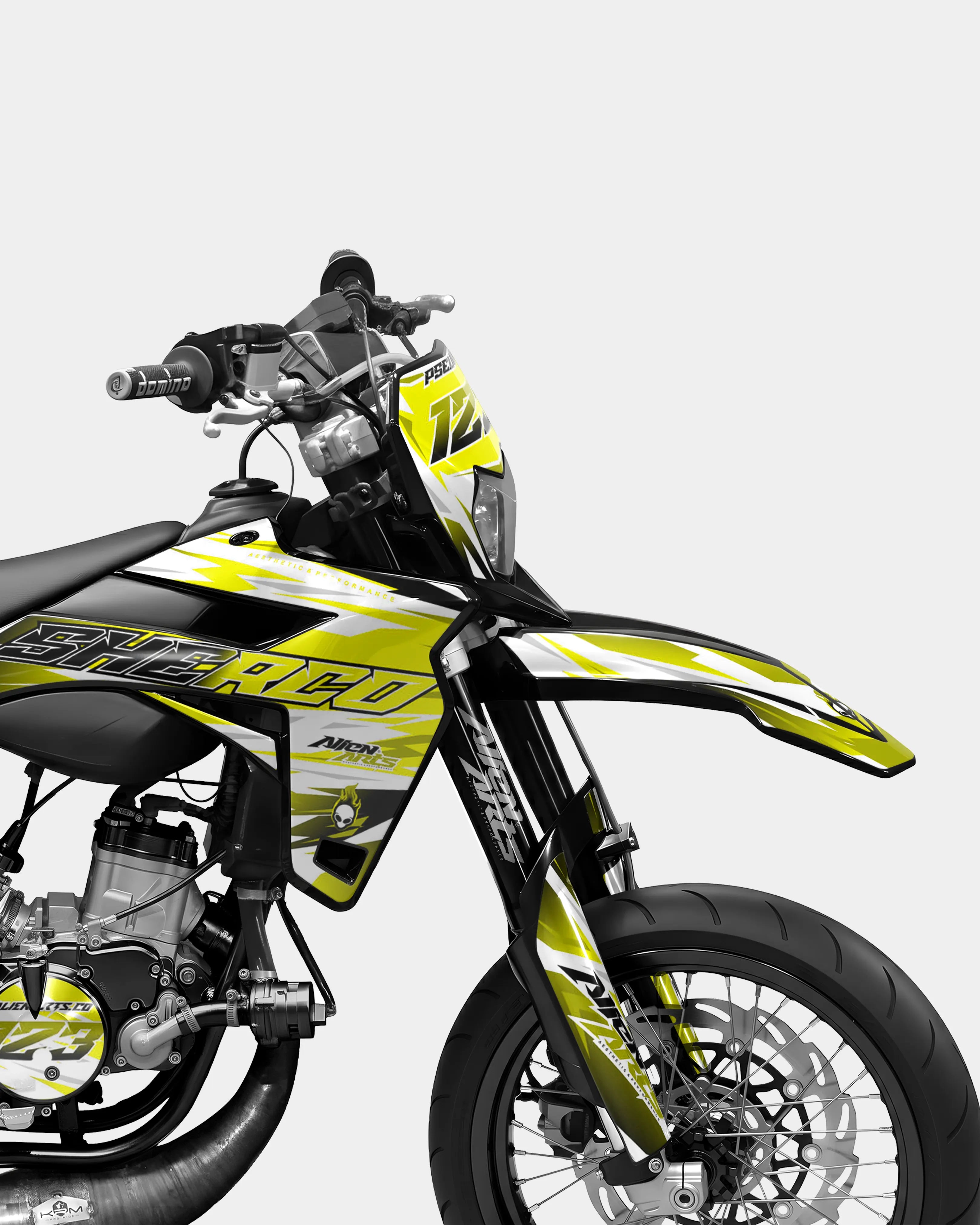 ONYX - Dekorationsset SHERCO 50cc - Gelb