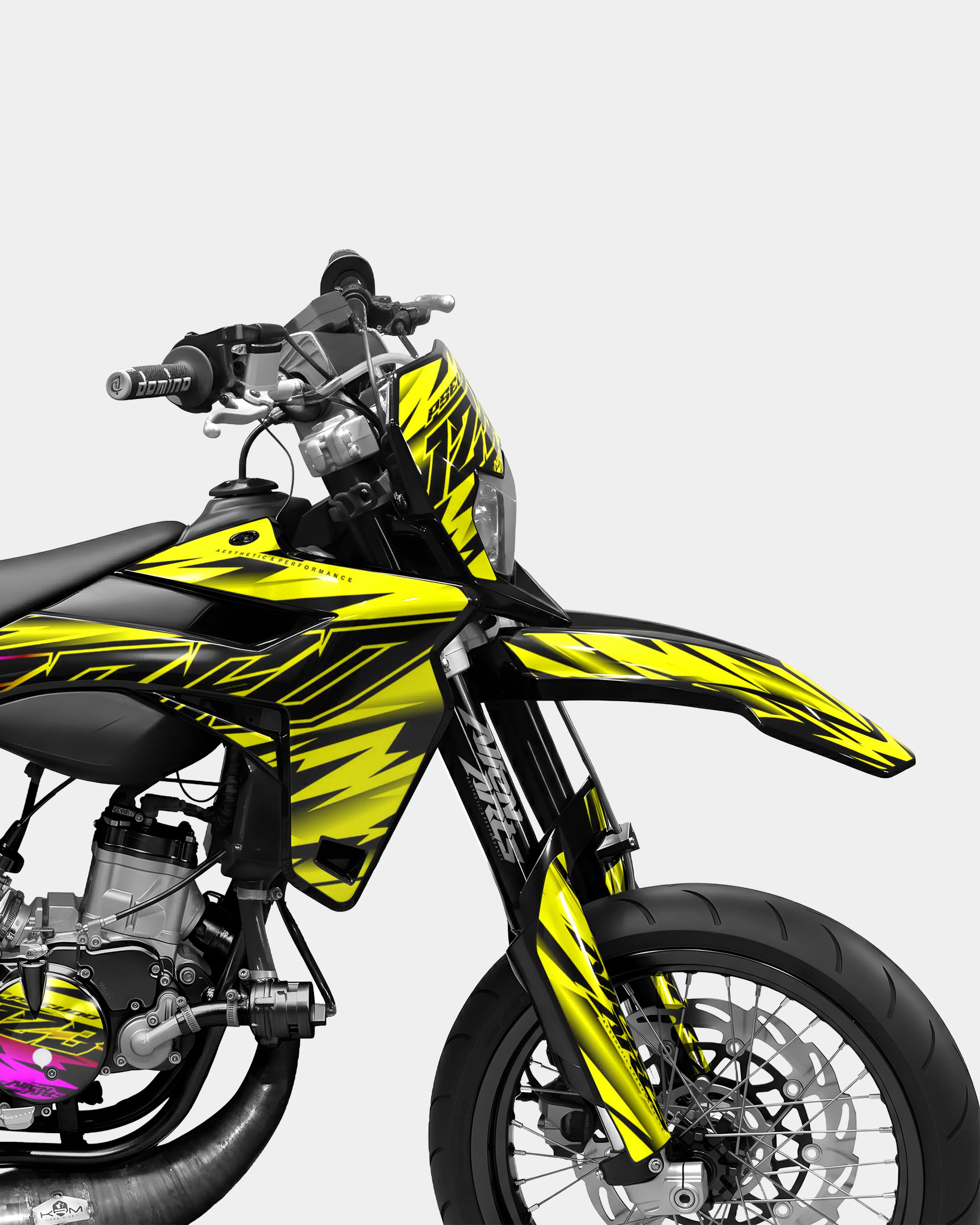 PAENO - Dekoset SHERCO 50cc - Gelb Rosa