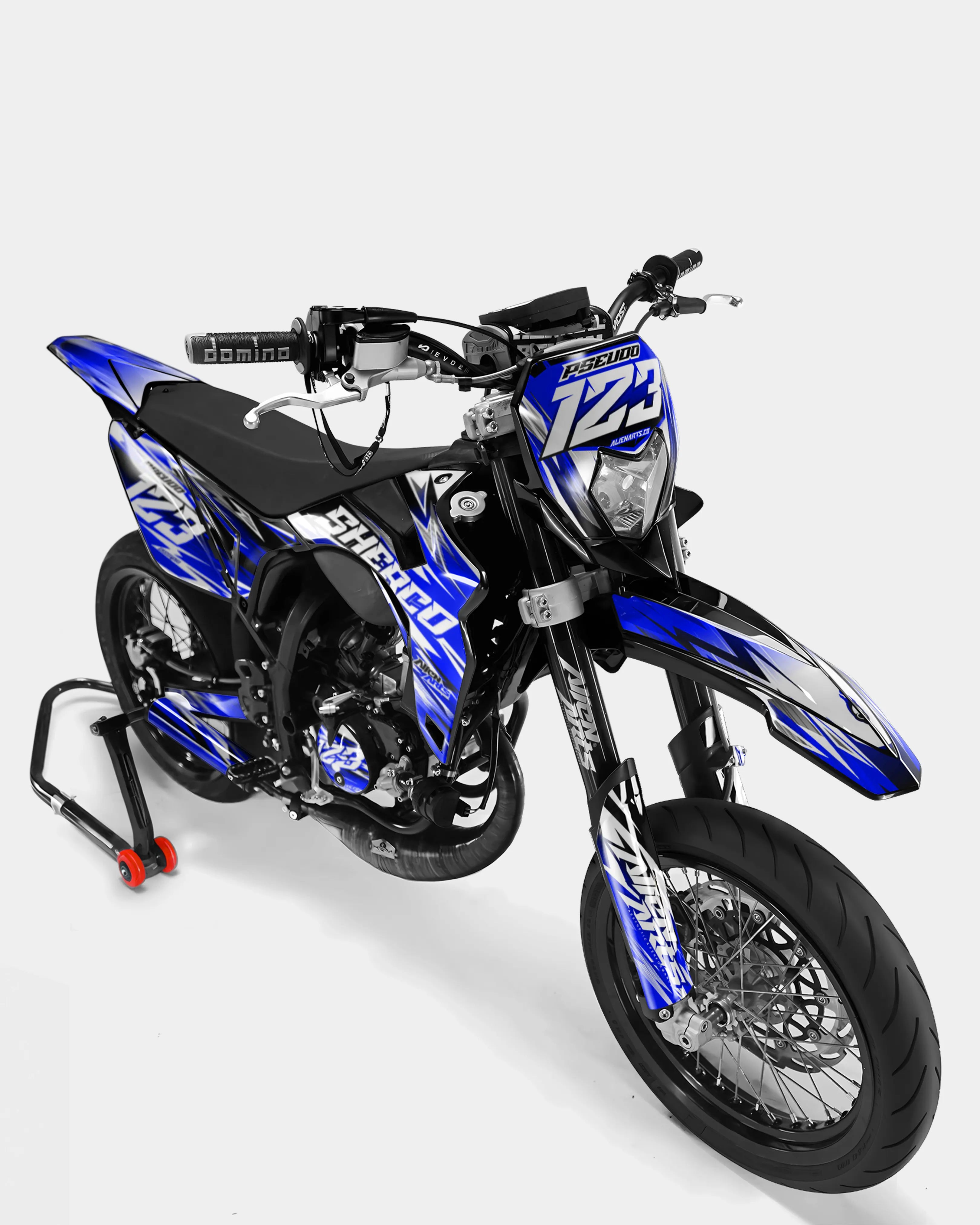 AUROPE - Kit deco SHERCO 50cc - Bleu foncé