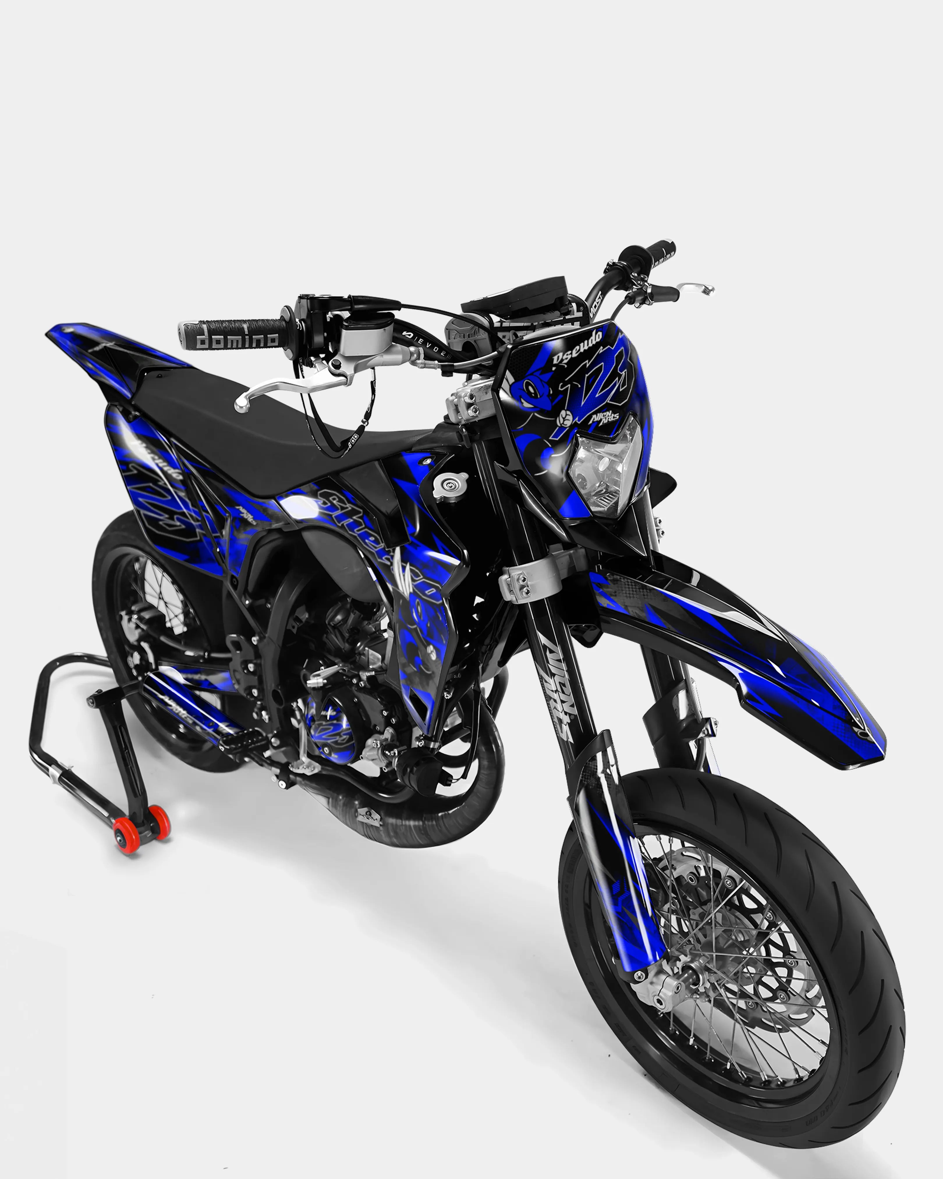 LISSE- Kit deco SHERCO 50cc - Bleu foncé