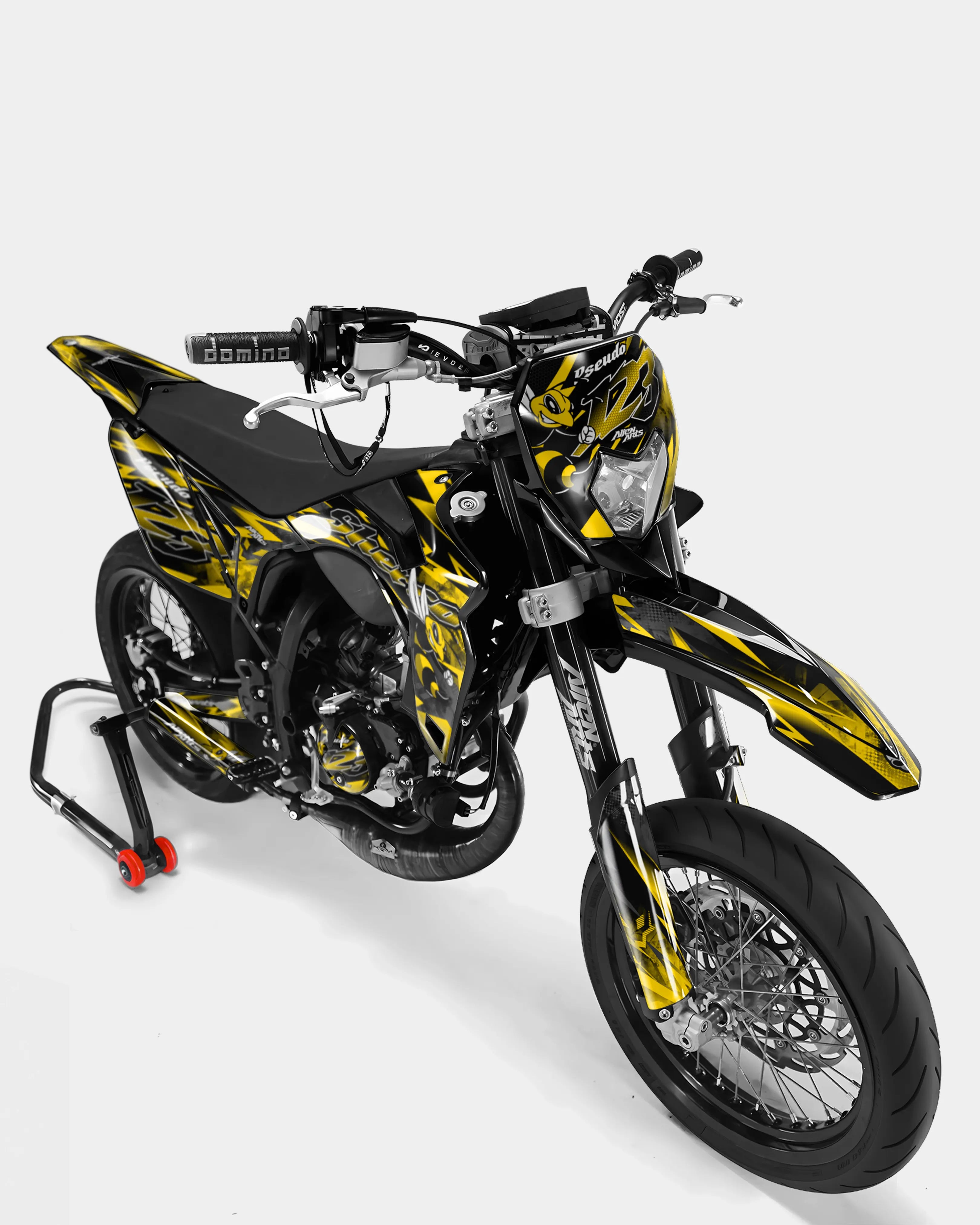 LISSE- Kit deco SHERCO 50cc - Jaune foncé