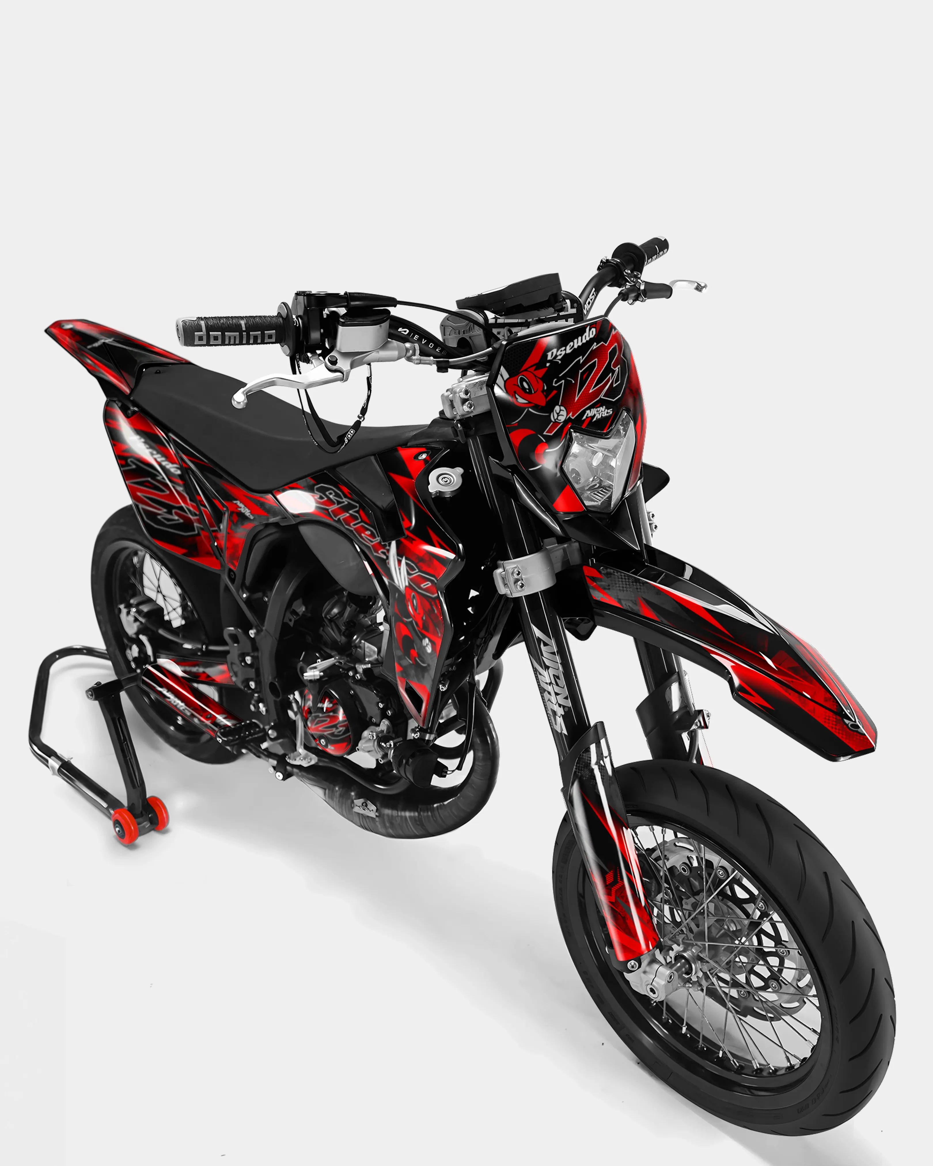 LISSE- Kit deco SHERCO 50cc - Rouge