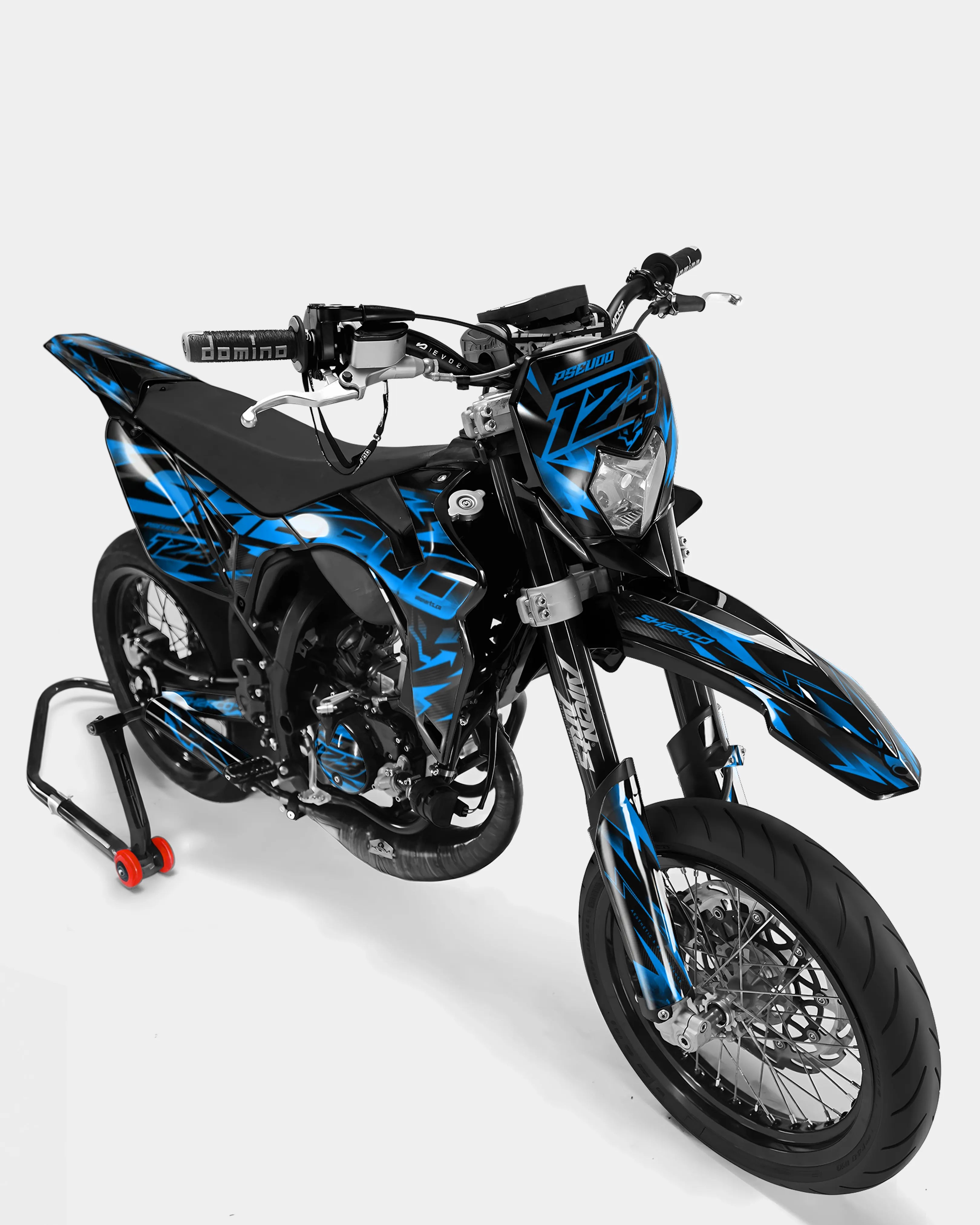 MISTRAL- Dekorationsset SHERCO 50cc - Blau