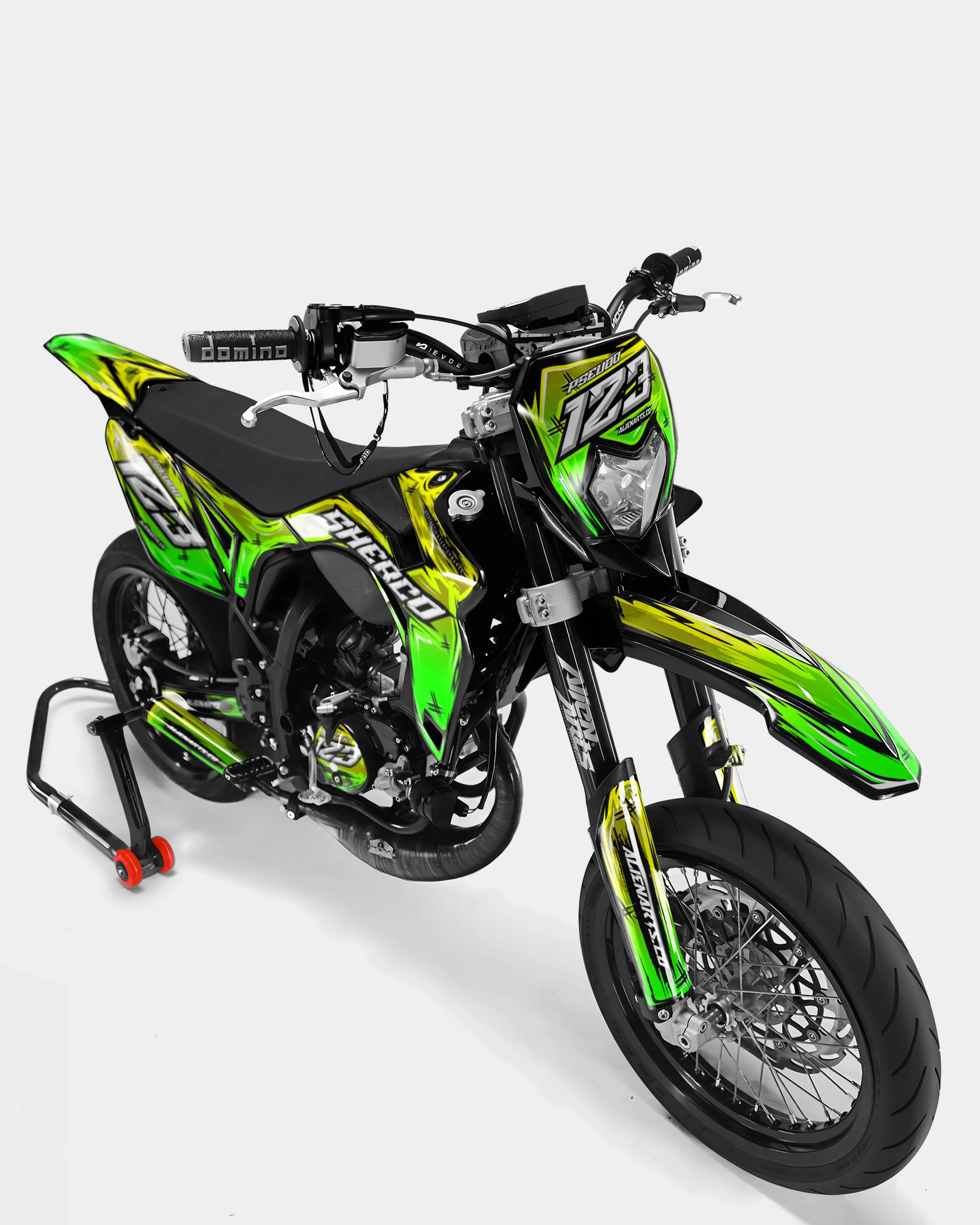 PAVO - Kit decorativo SHERCO 50cc - Amarillo Verde
