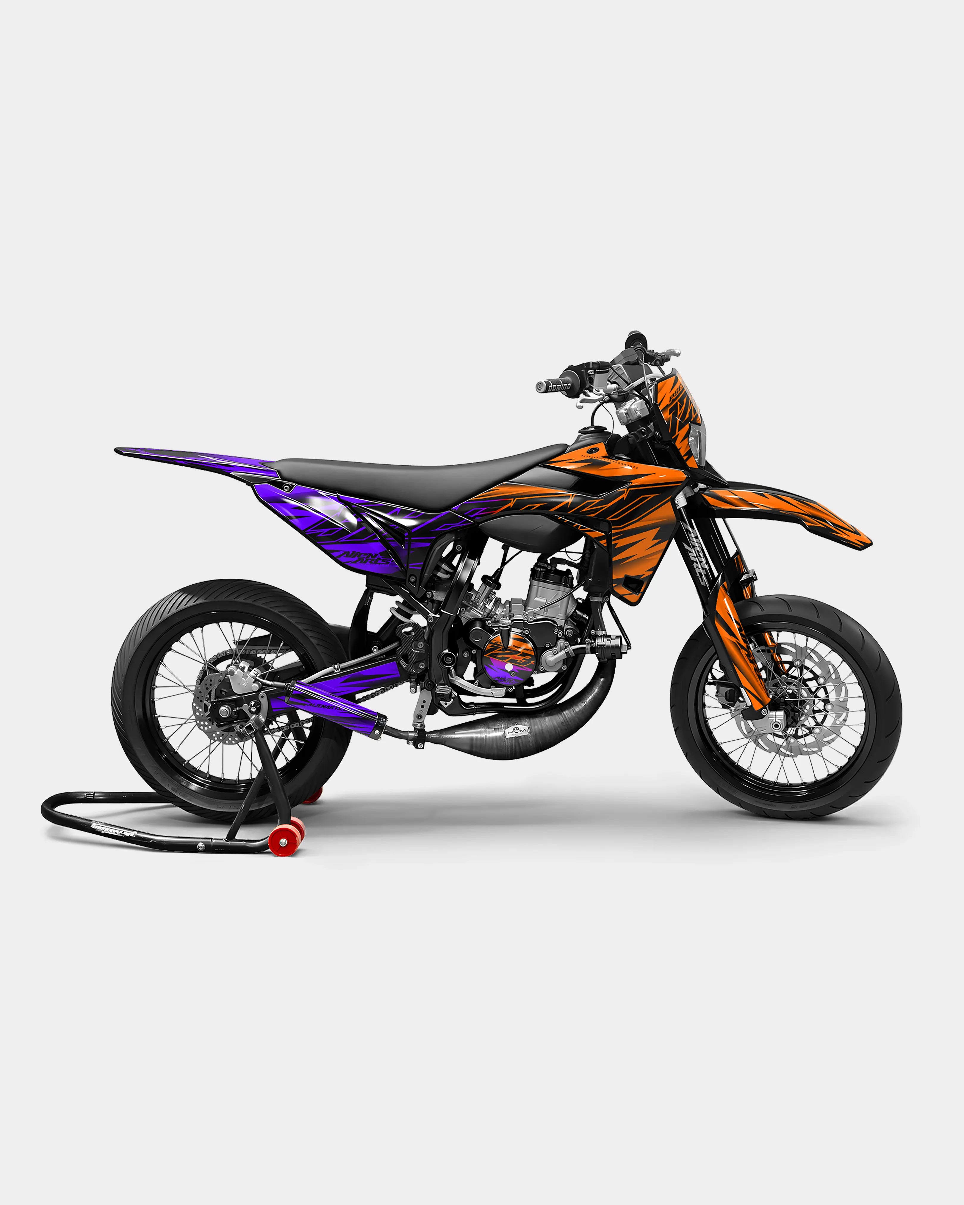PAENO - Dekorationsset SHERCO 50cc - Orange Violett