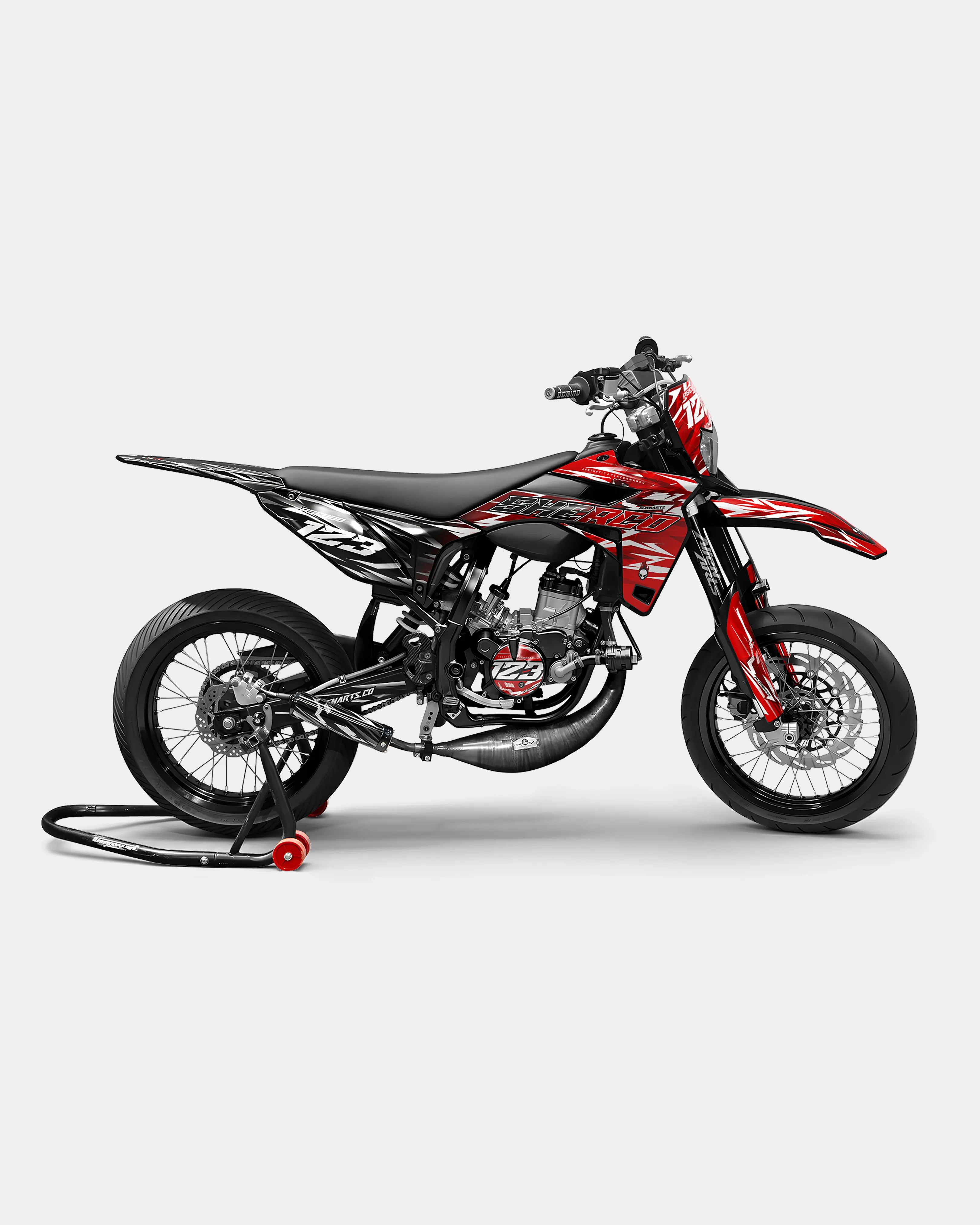 PLUME - Kit deco SHERCO 50cc - Rouge
