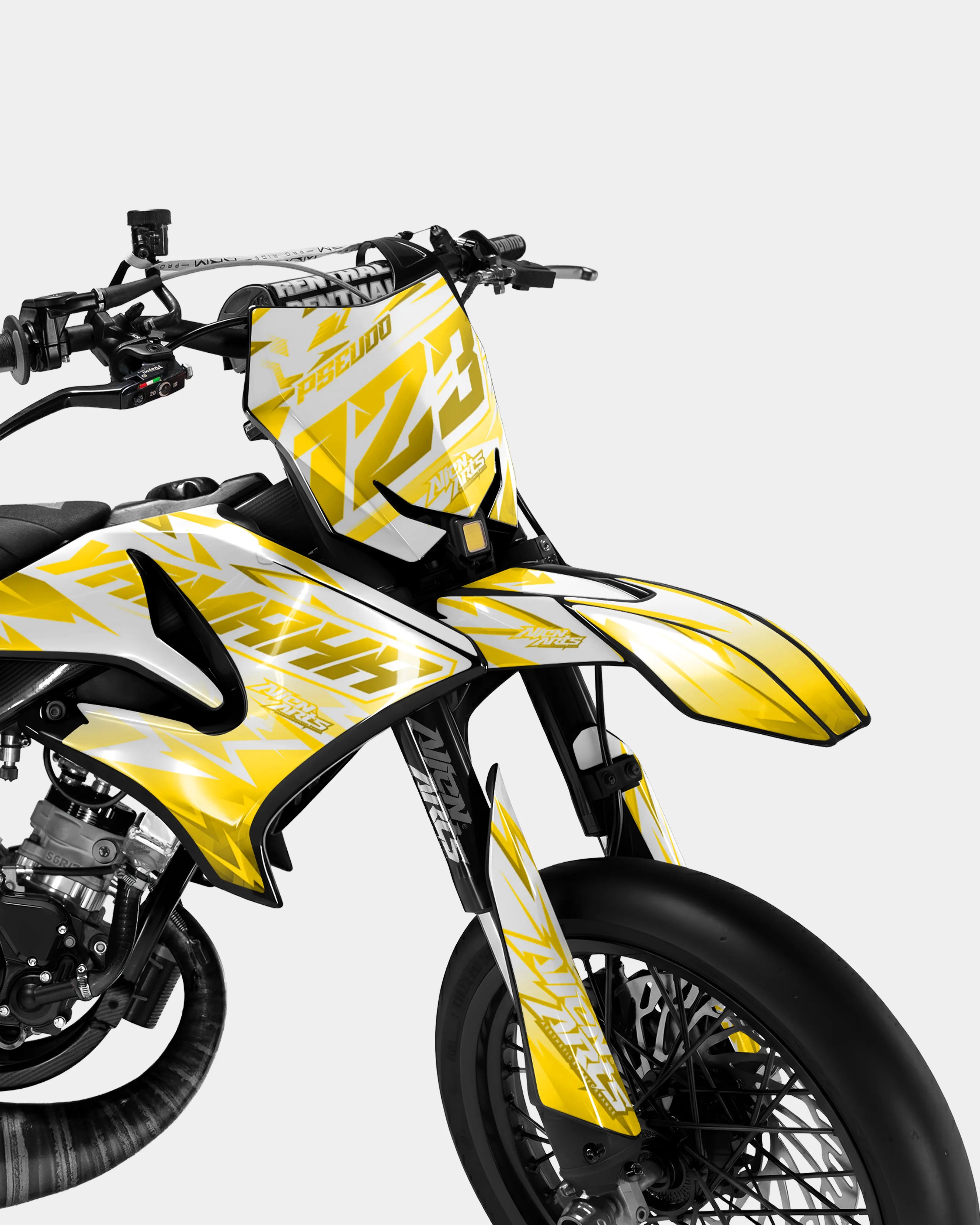 CALYPSO - Kit deco YAMAHA DT 50cc - Jaune foncé