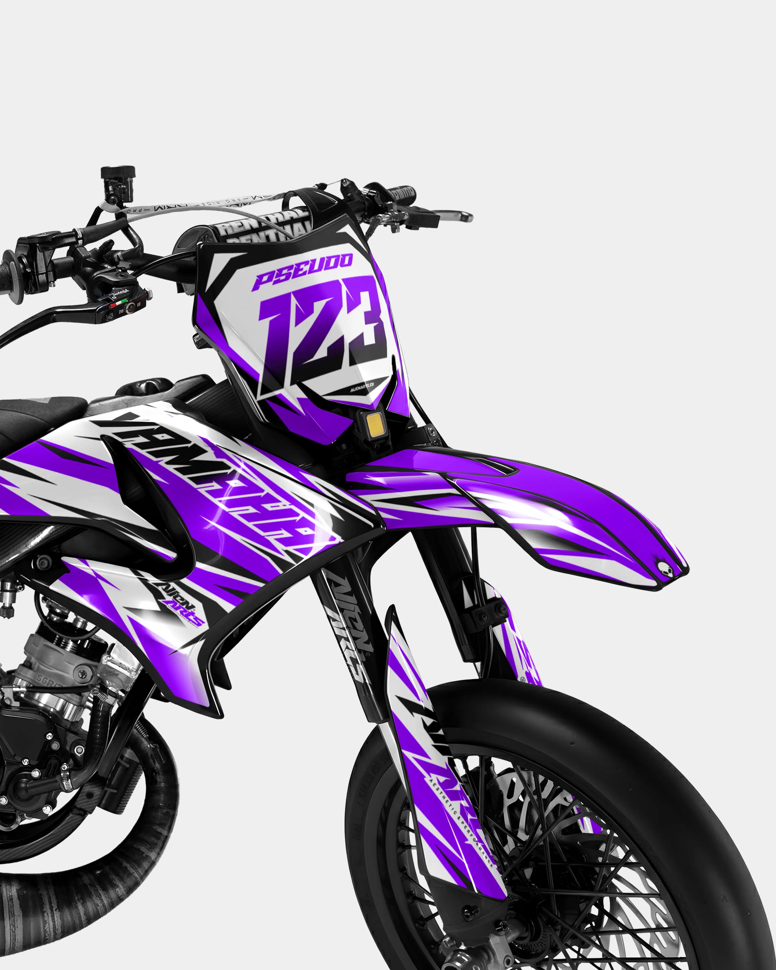 FABLE - Kit deco YAMAHA DT 50cc - Violet