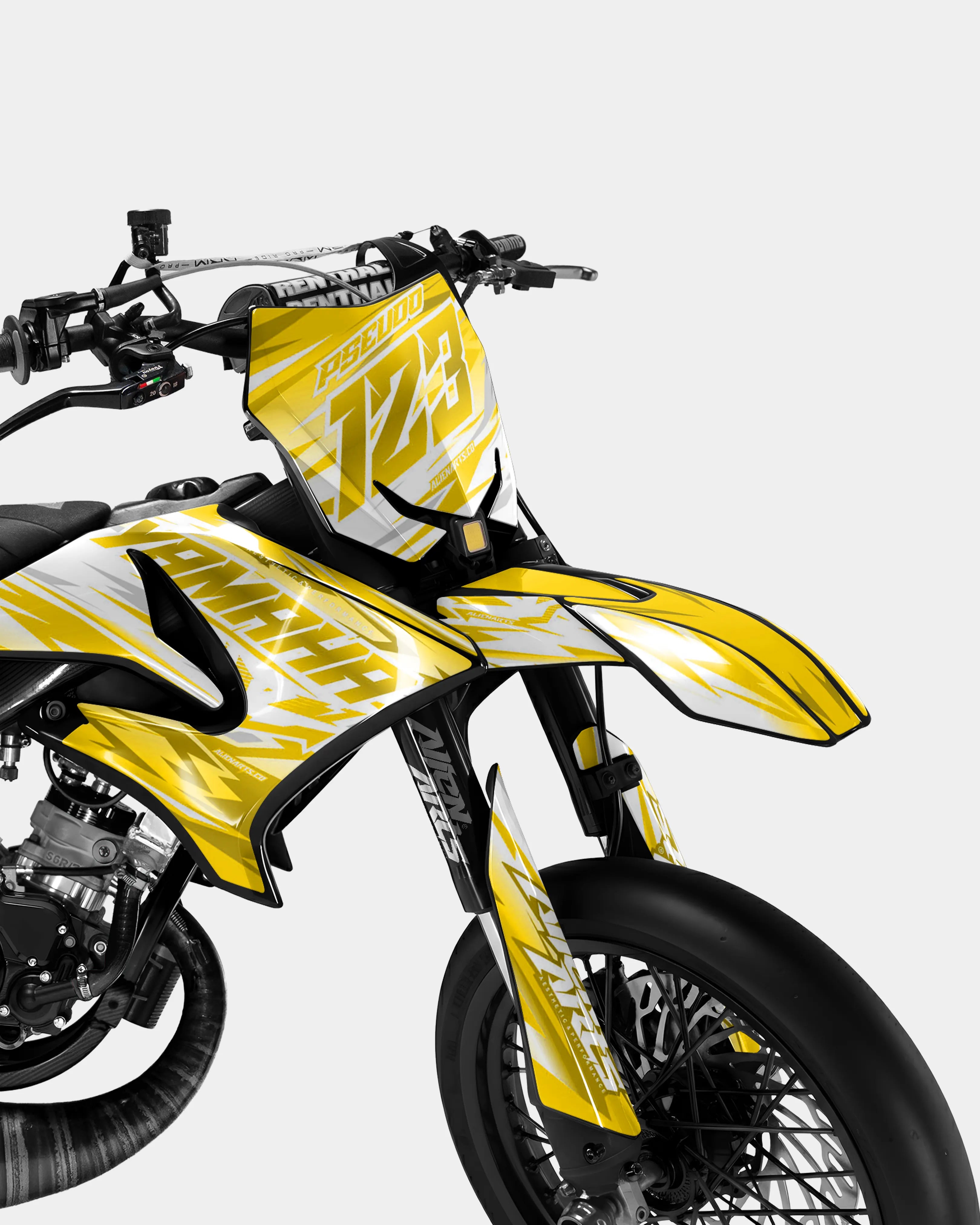 LUNIOR - Dekorationsset YAMAHA DT 50cc - Dunkelgelb