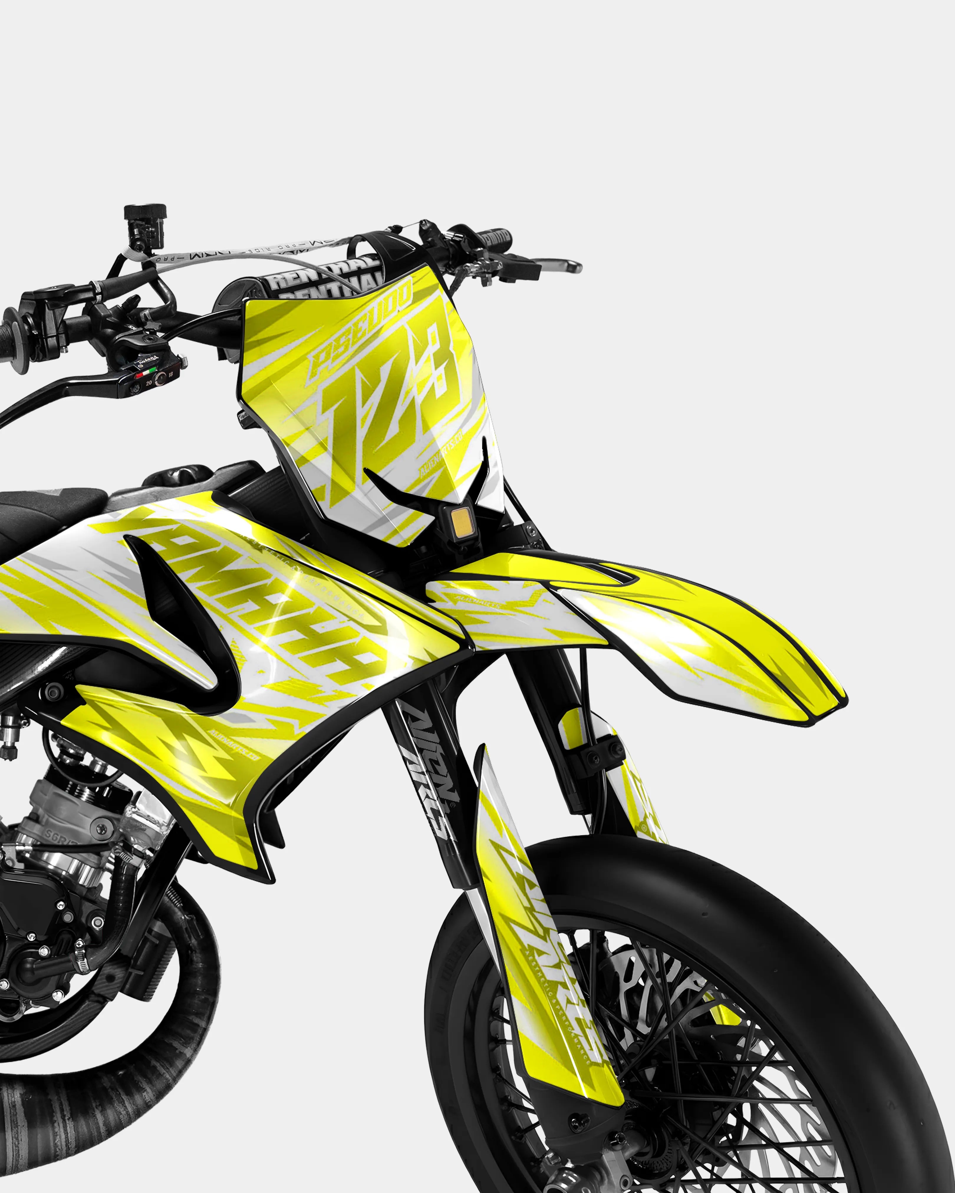 LUNIOR - Dekorationsset YAMAHA DT 50cc - Gelb