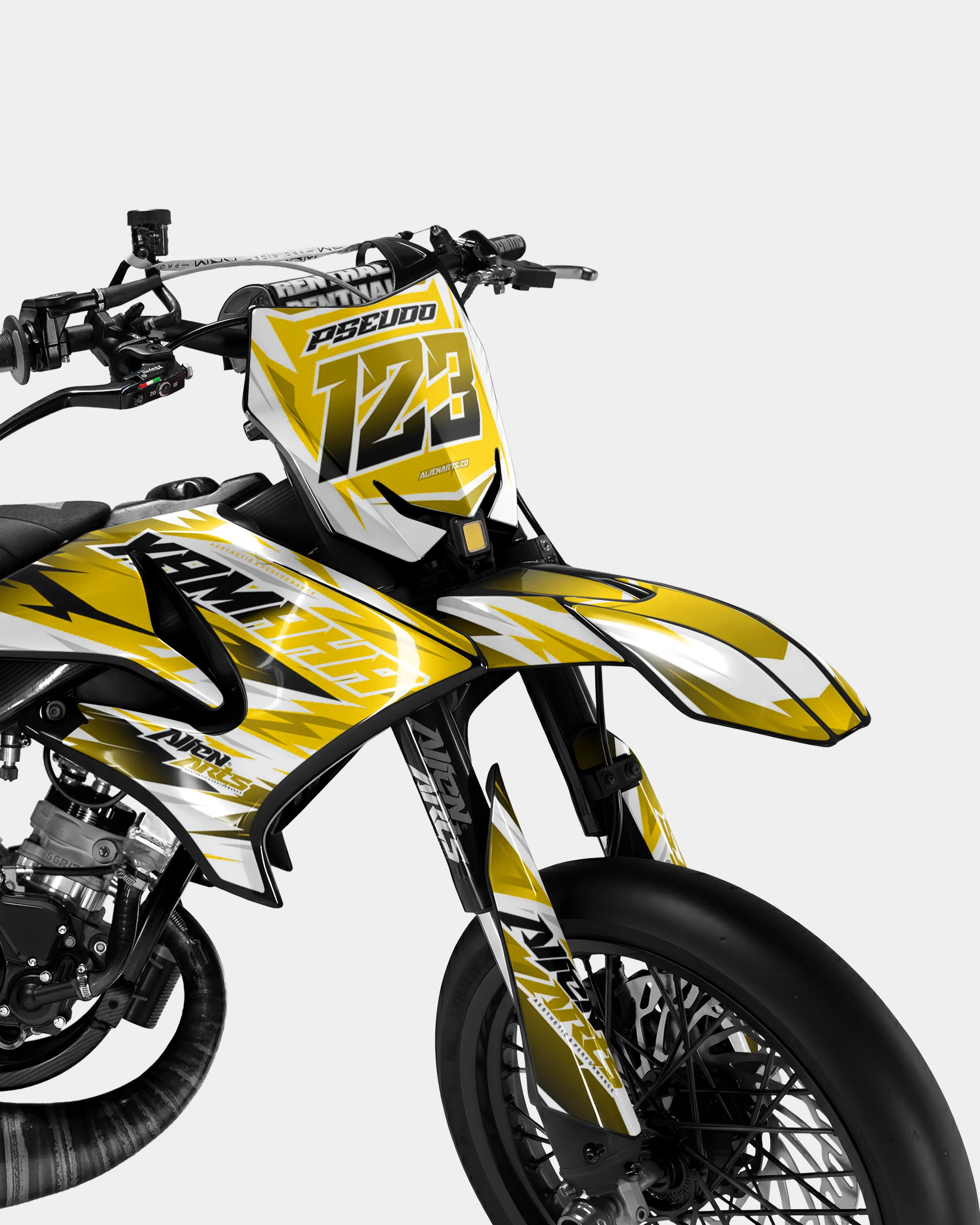 ONYX - Dekorationsset YAMAHA DT 50cc - Dunkelgelb