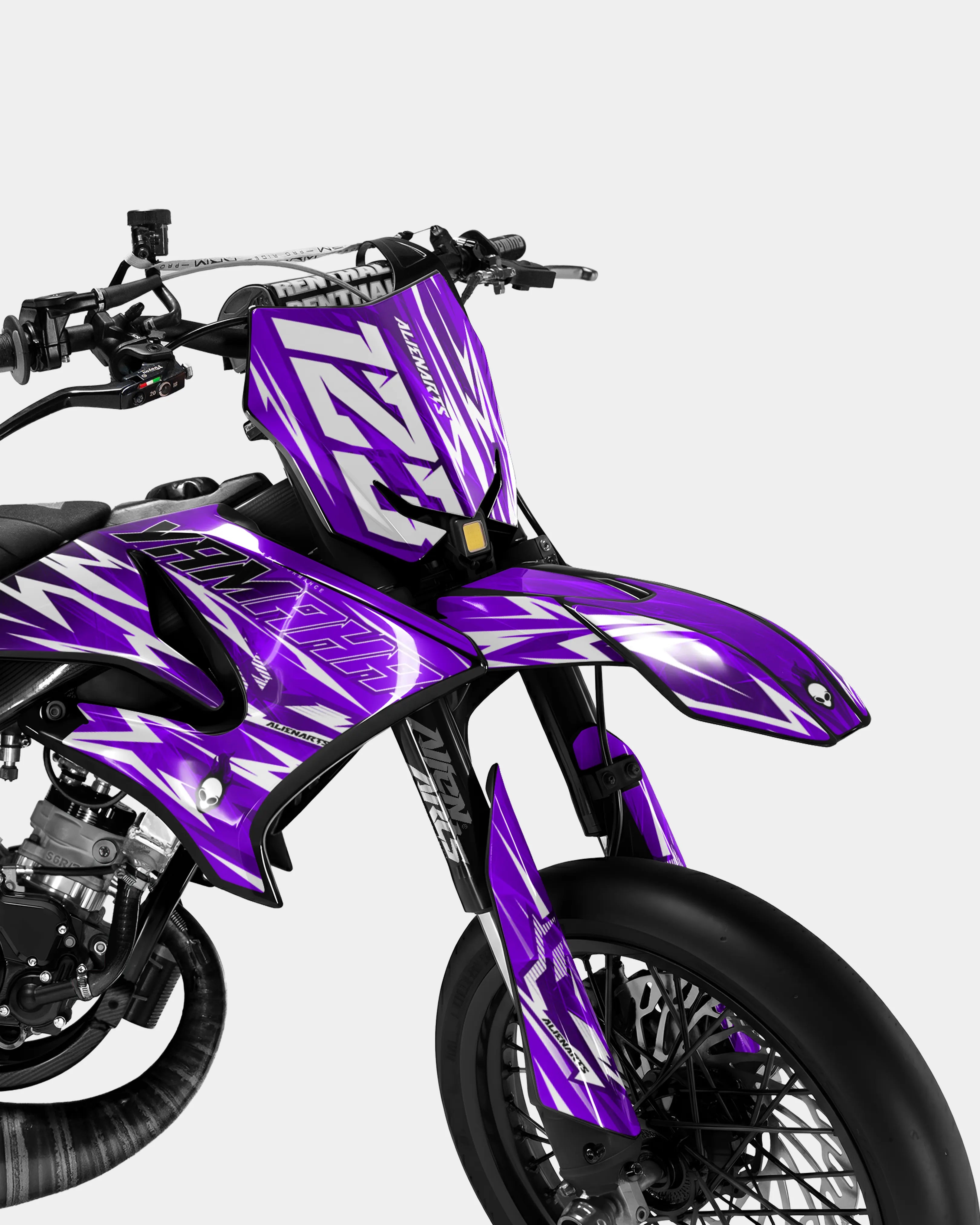 PLUME - Kit deco YAMAHA DT 50cc - Violet