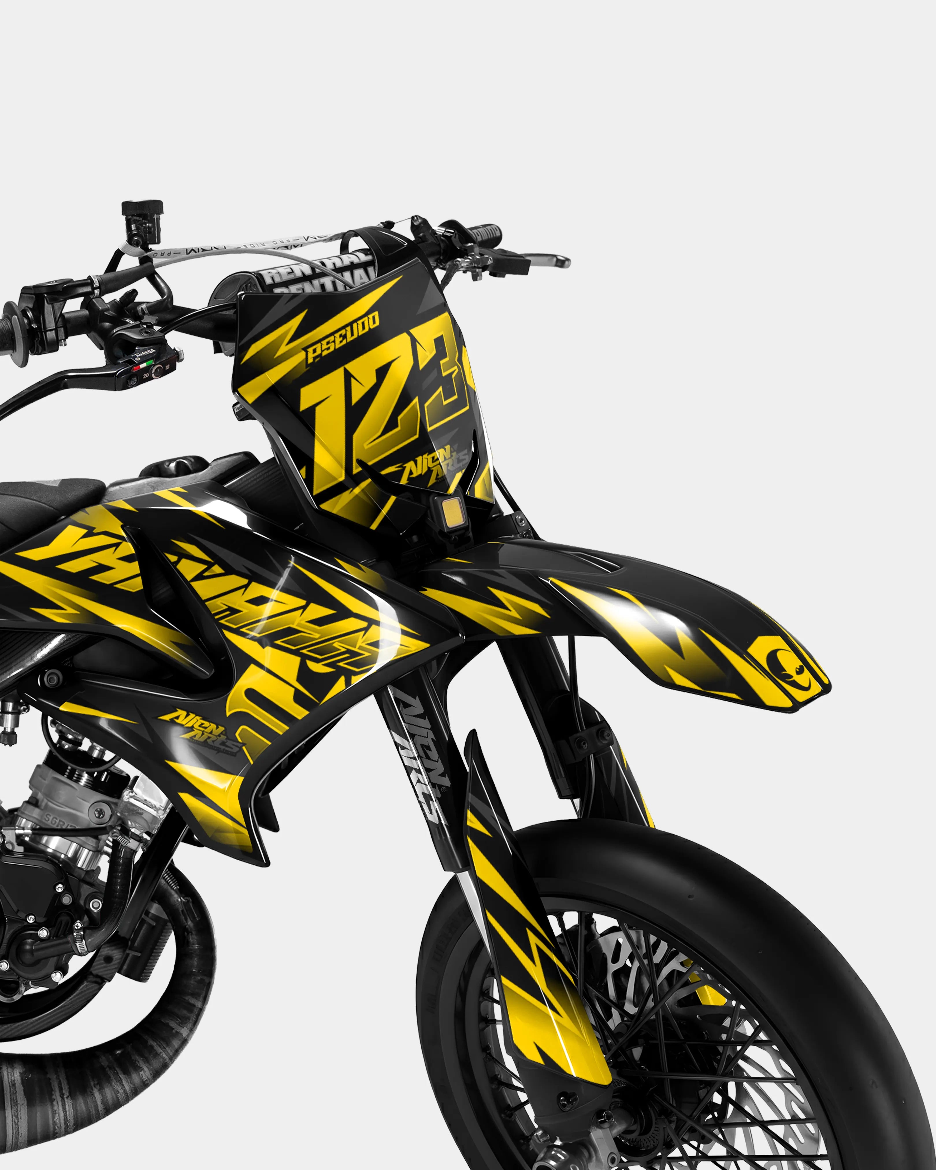 SABLE - Kit deco YAMAHA DT 50cc - Jaune foncé