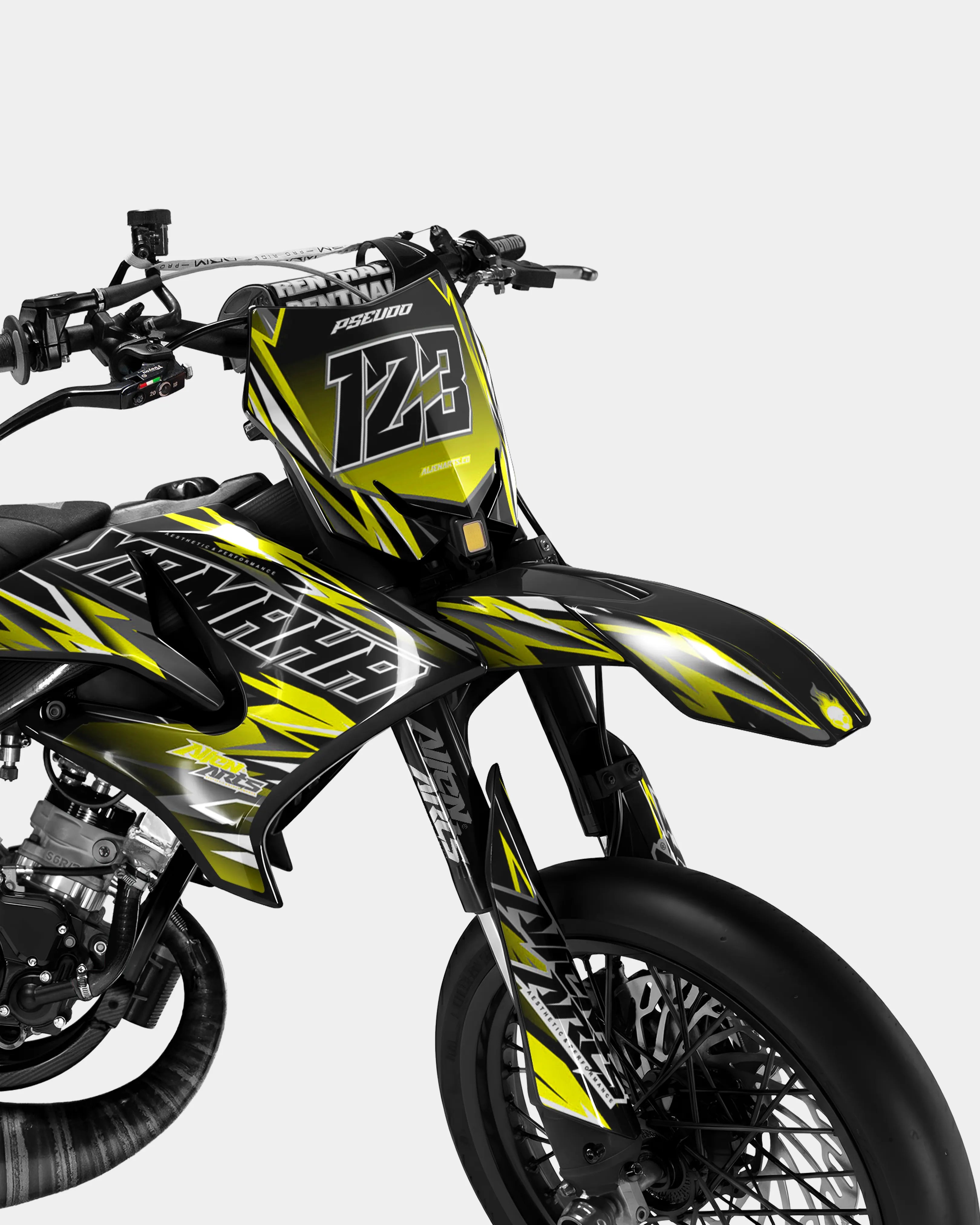 SENSO - Kit deco YAMAHA DT 50cc - Jaune