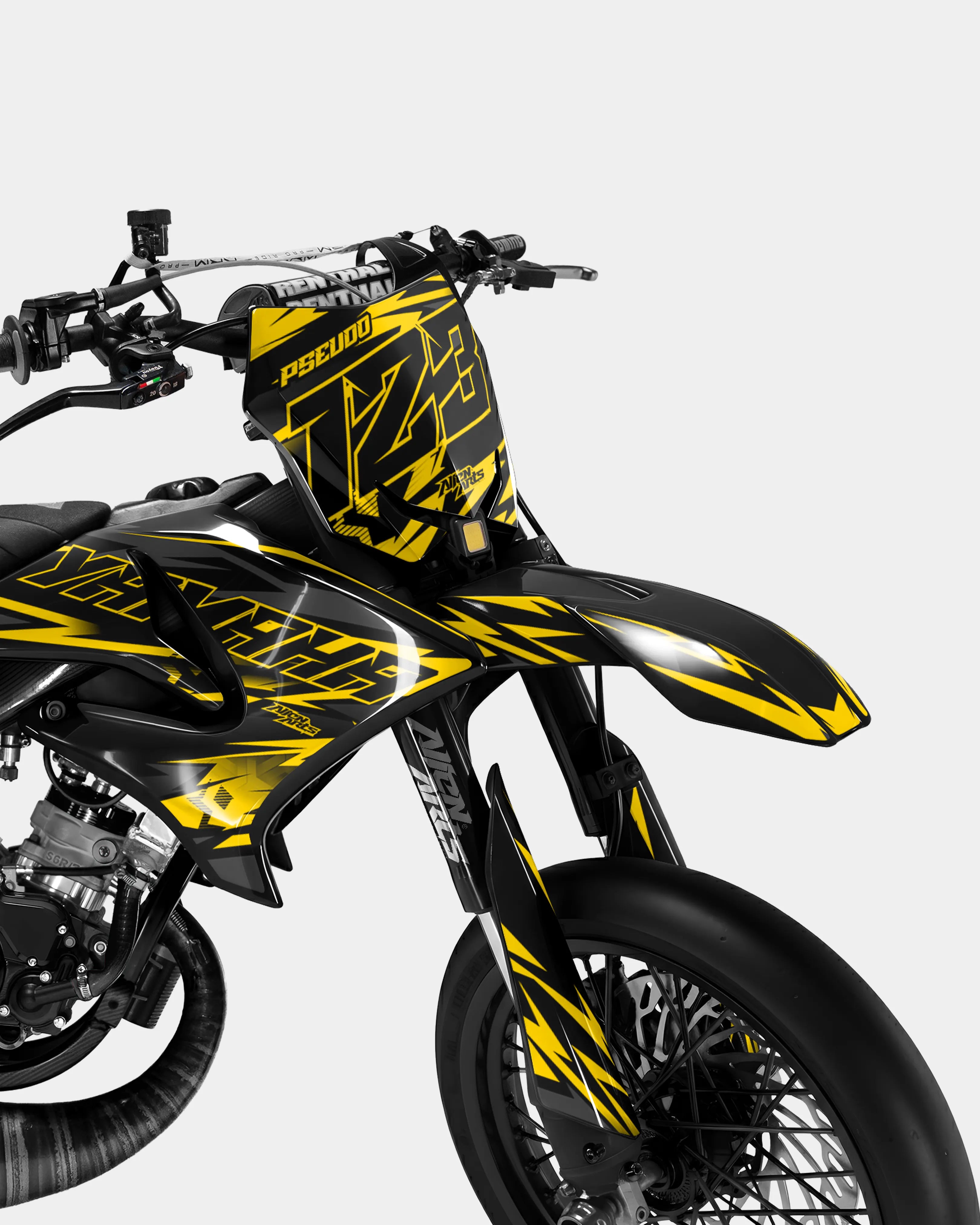 VIREO - Kit deco YAMAHA DT 50cc - Jaune foncé