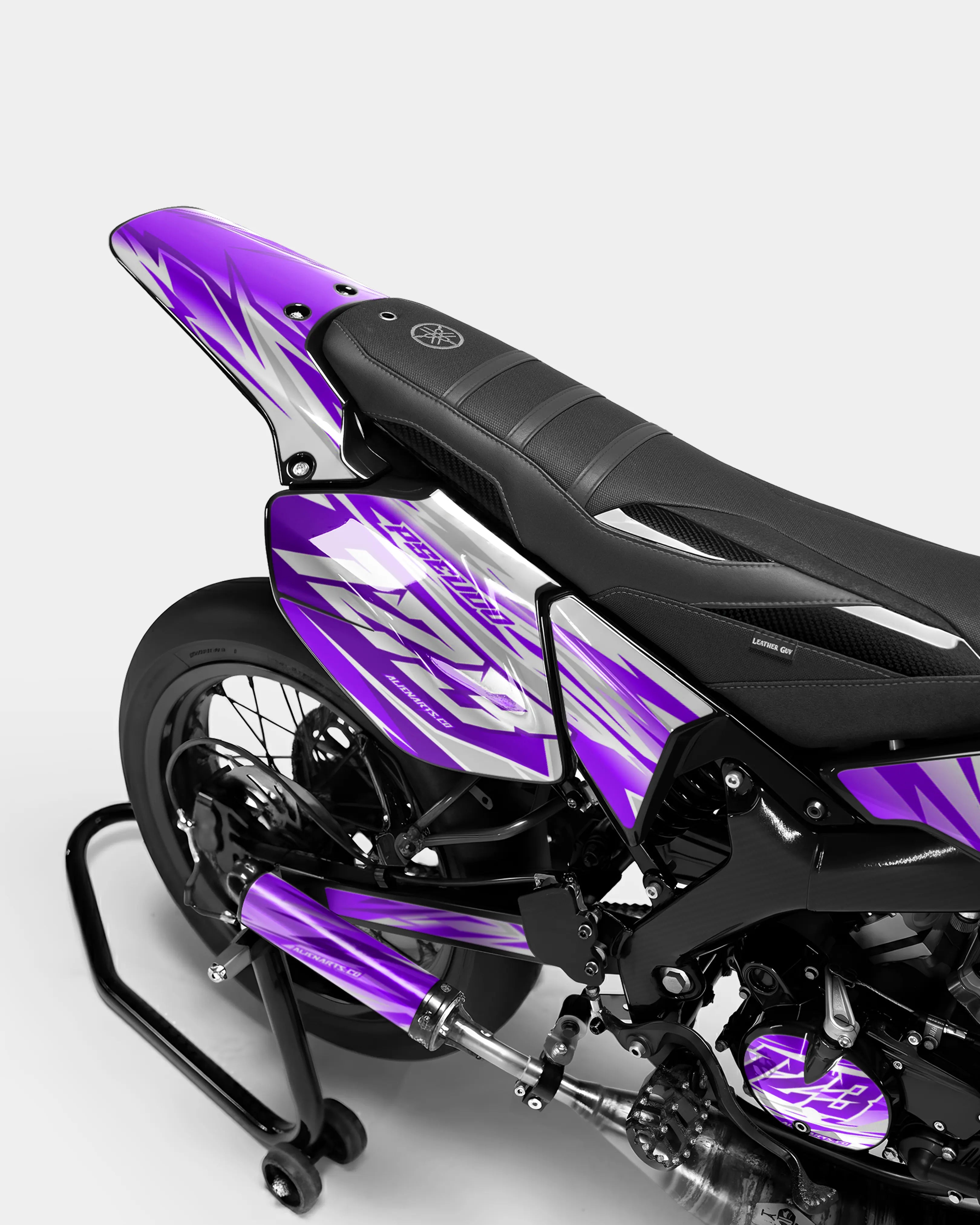 LUNIOR - Dekorationsset YAMAHA DT 50cc - Violett
