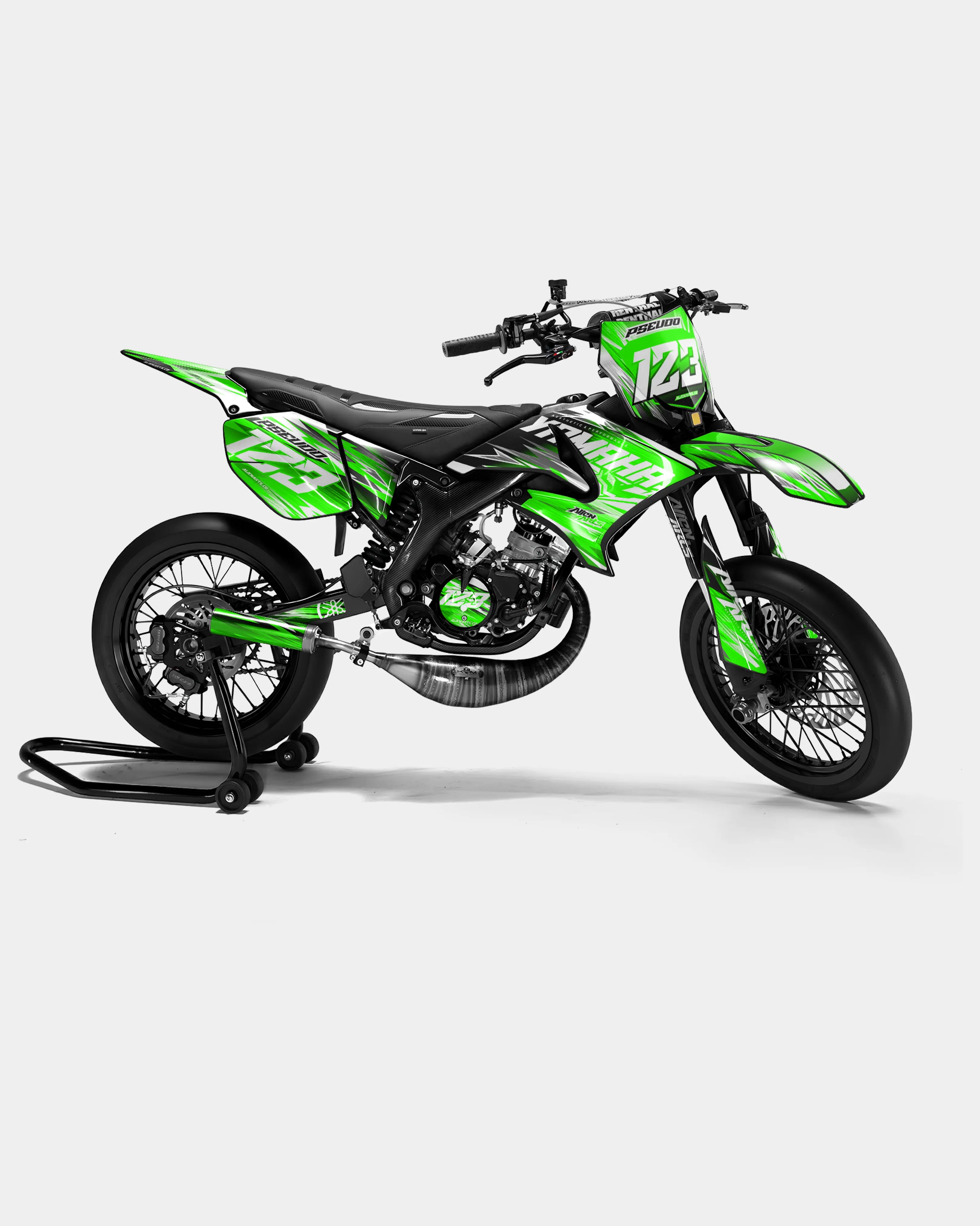 AUROPE - Kit deco YAMAHA DT 50cc - Vert