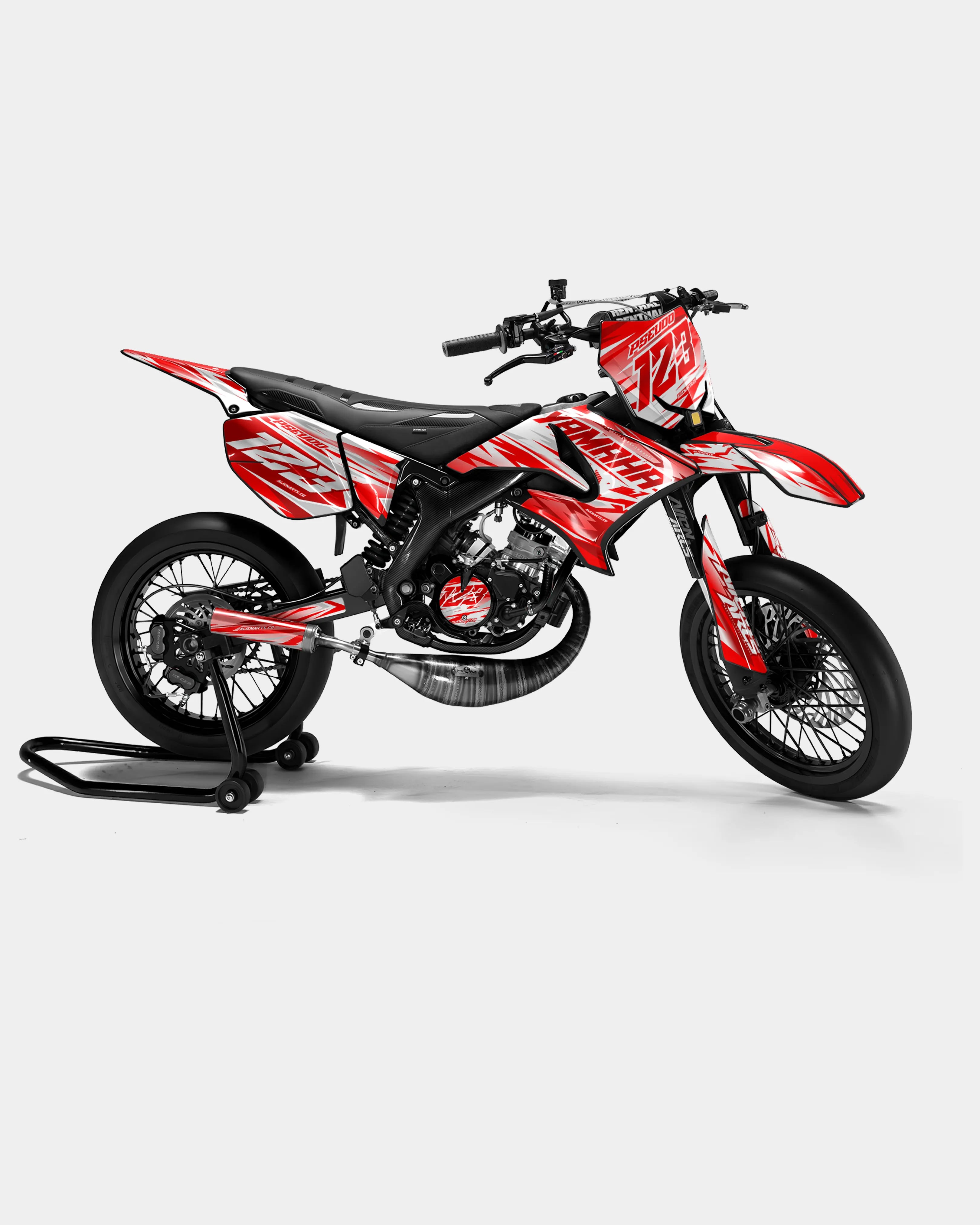 LUNIOR - Dekorationsset YAMAHA DT 50cc - Rot