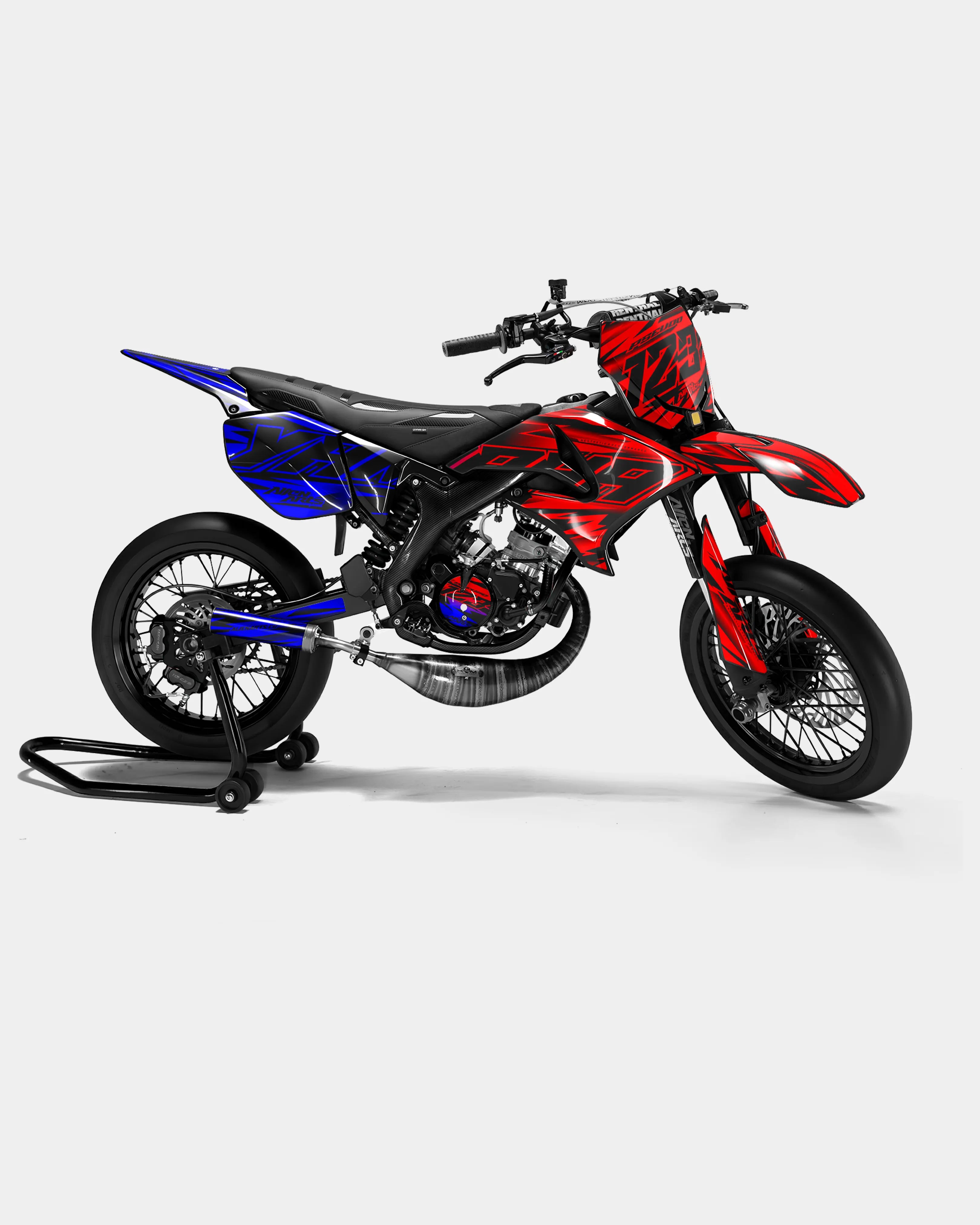 PAENO - Dekorationsset YAMAHA DT 50cc - Rot Blau