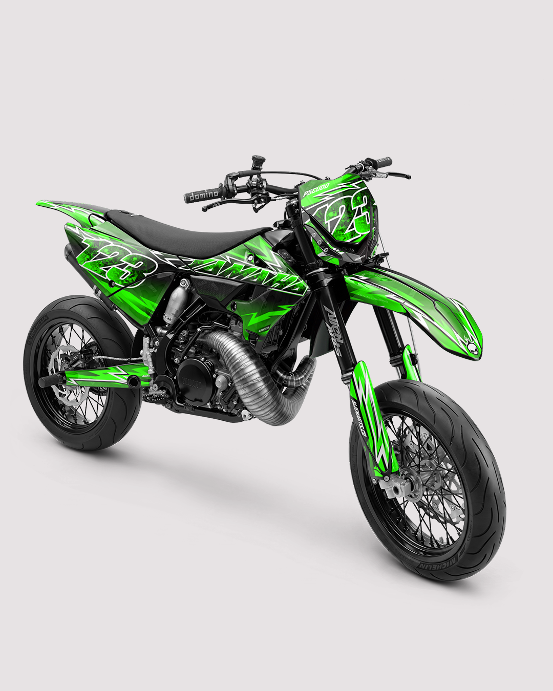 XONIX - Kit Déco Supermotard Semi-Personnalisable - Vert