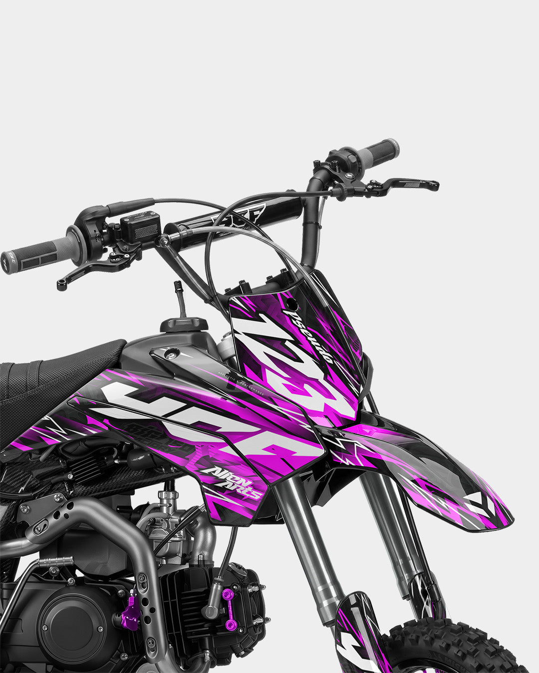 KULOT - Kit Déco Dirt Bike Semi-Personnalisable - Rose