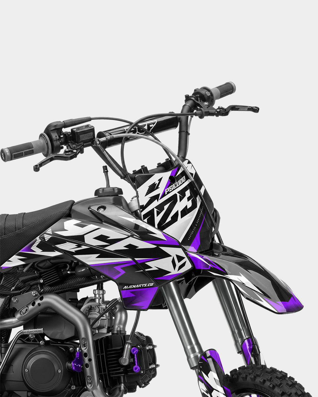TOHARI - kits adhesivos para motos kits adhesivos semi personalizable Violeta