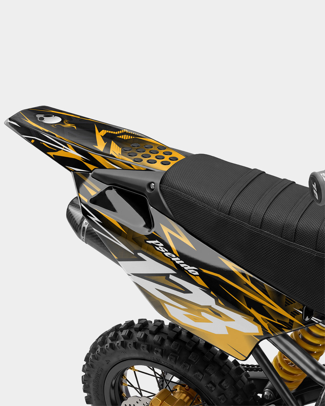 KULOT - Deels personaliseerbare decoratieset voor crossmotoren - Donkergeel