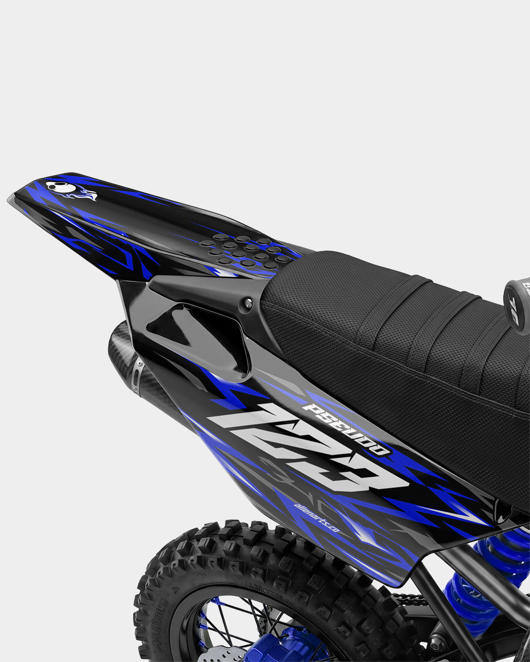 RAION - Kit Déco Dirt Bike Semi-Personnalisable - Bleu foncé