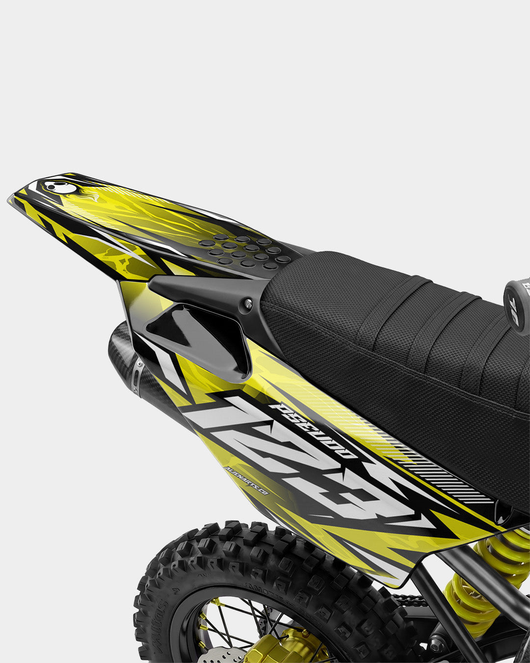 REAPER - Kit Déco Dirt Bike Semi-Personnalisable - Jaune
