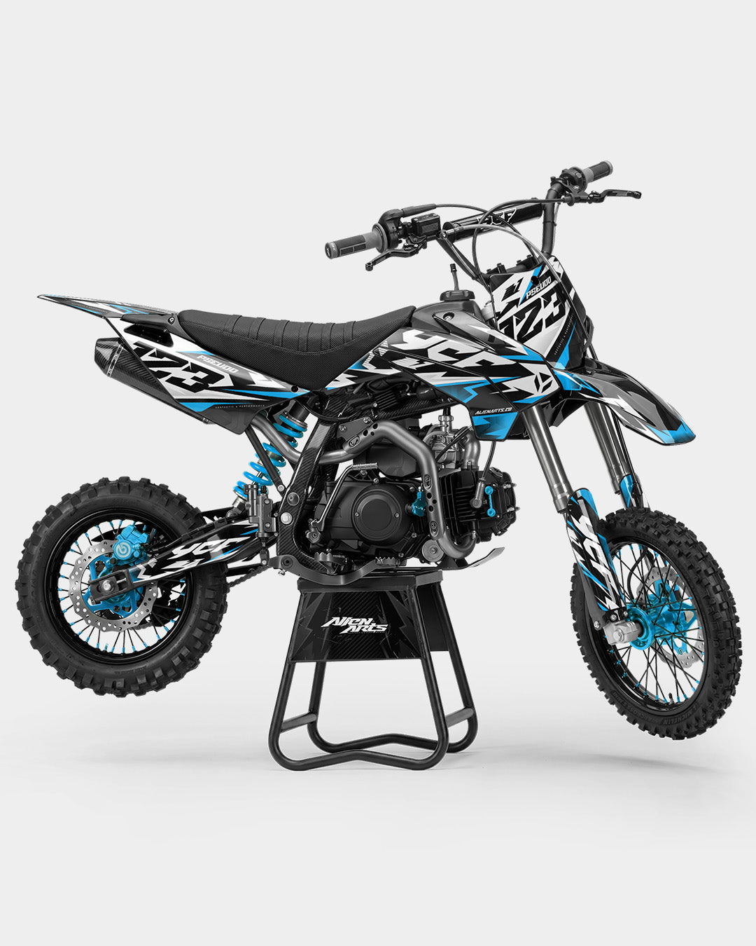 TOHARI - kits adhesivos para motos kits adhesivos semi personalizable Azul