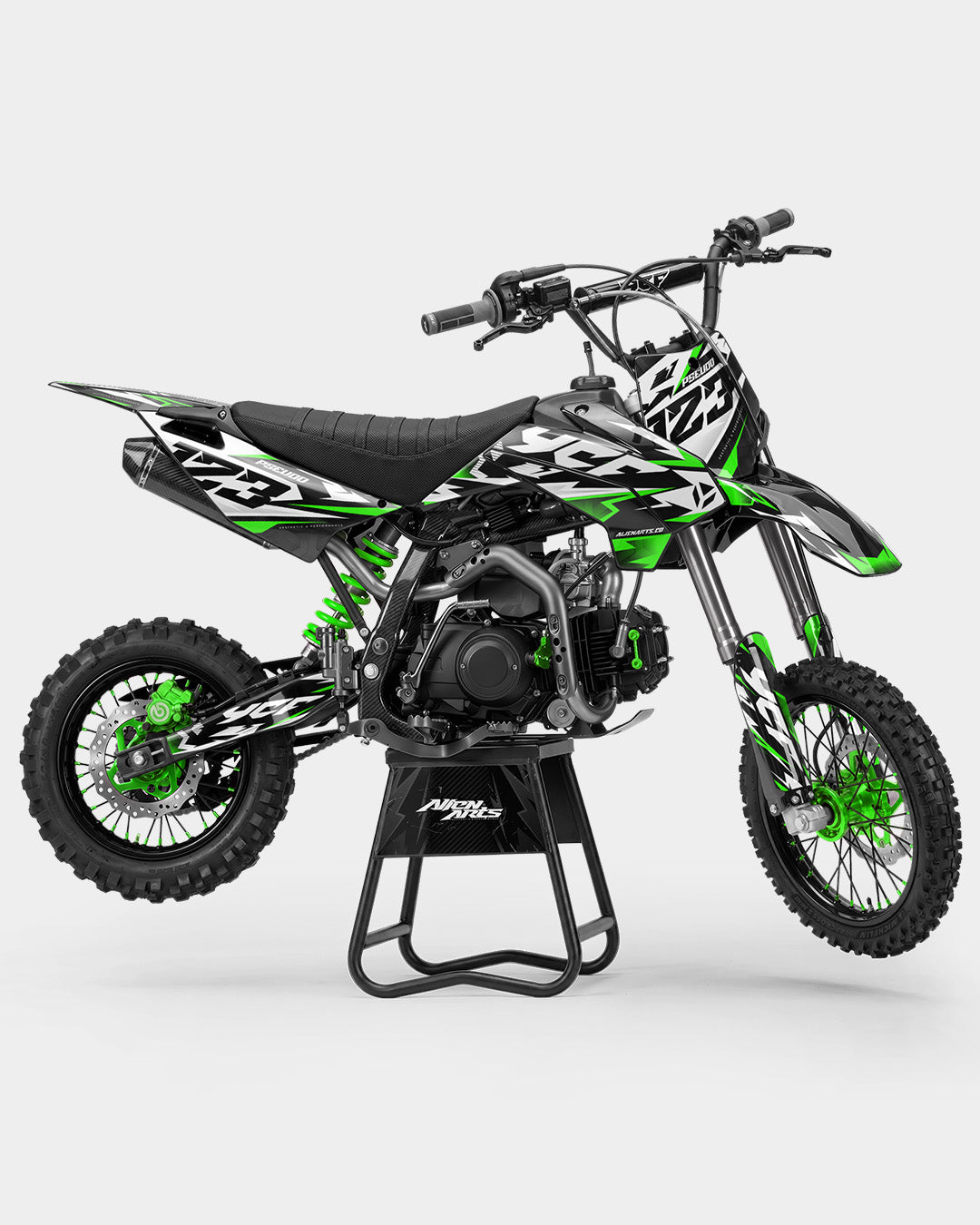 TOHARI - Semi-Customizable Graphic Bike - Green